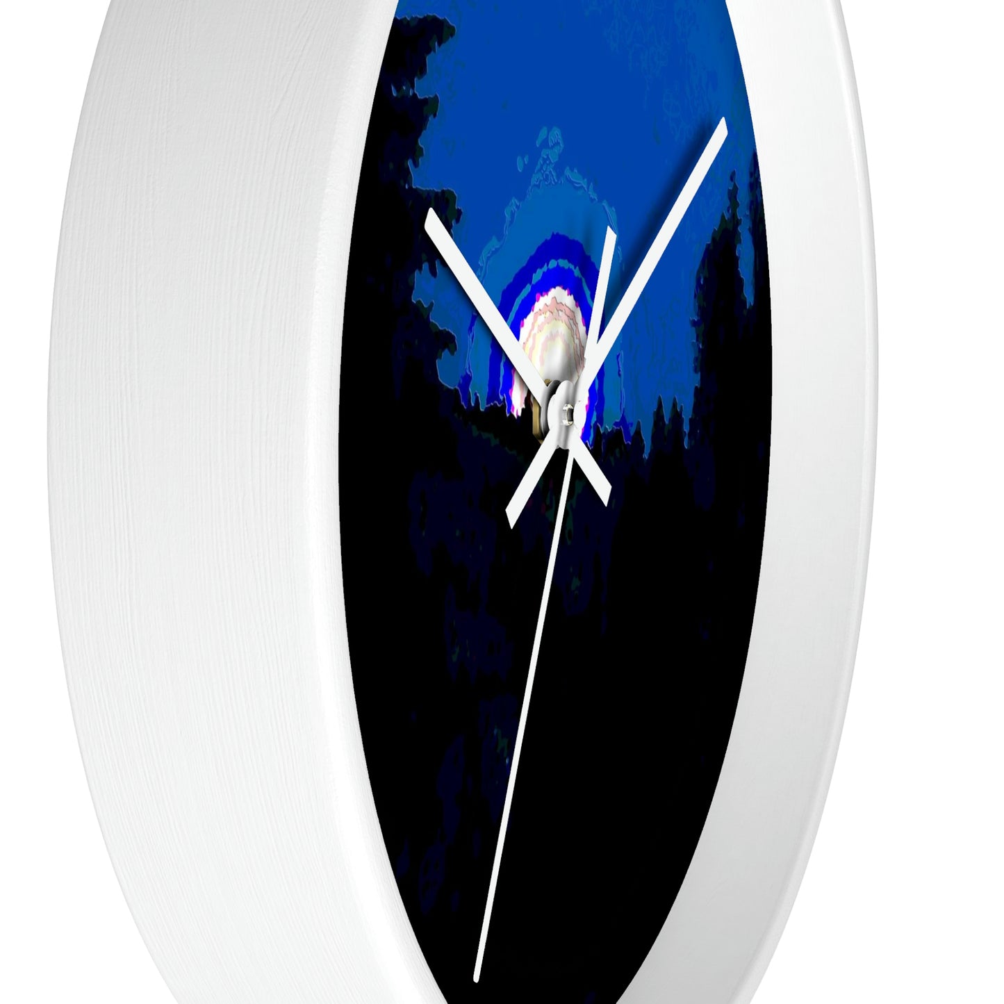 Wall clock ... "The Road Home" ...' Over The River & Through The Woods To? ...' ... Moonscape Near Elk City, Idaho ... Original Works ... 5Jan23 ...