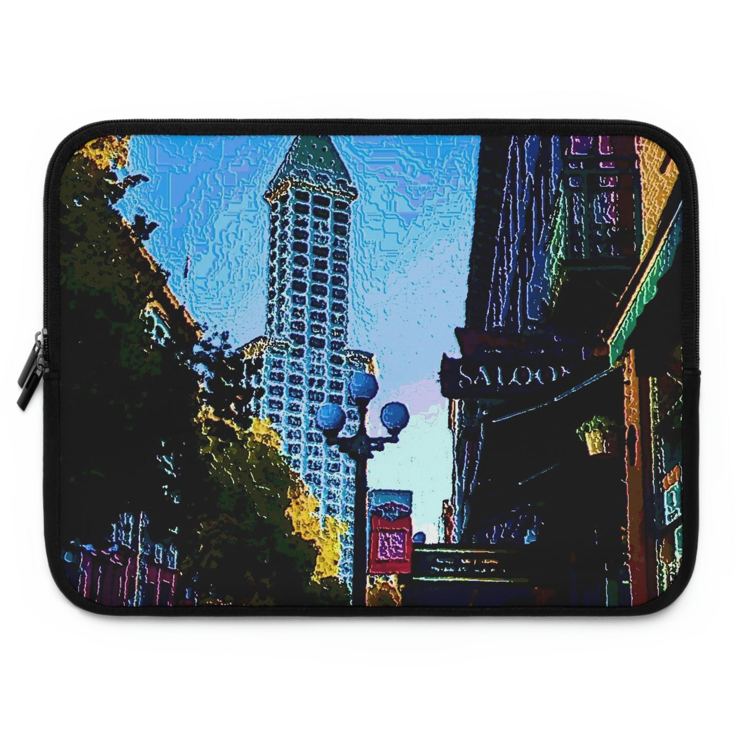 Laptop Sleeve ...  Pioneer Square & Smith Tower ... 'That World Famous View' ... Colleague Supplied Photo ... Original Works ...