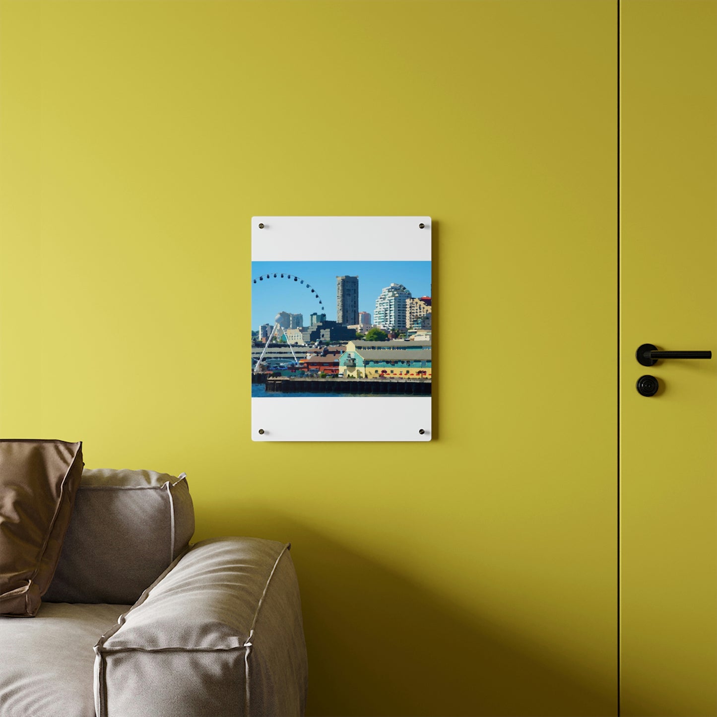 Acrylic Wall Art Panels ... That Classic Wheel ... 'Seattle's Wheel' ... & Old Classic Waterside Vendors ...  'Family Archives' ... Original Works ...