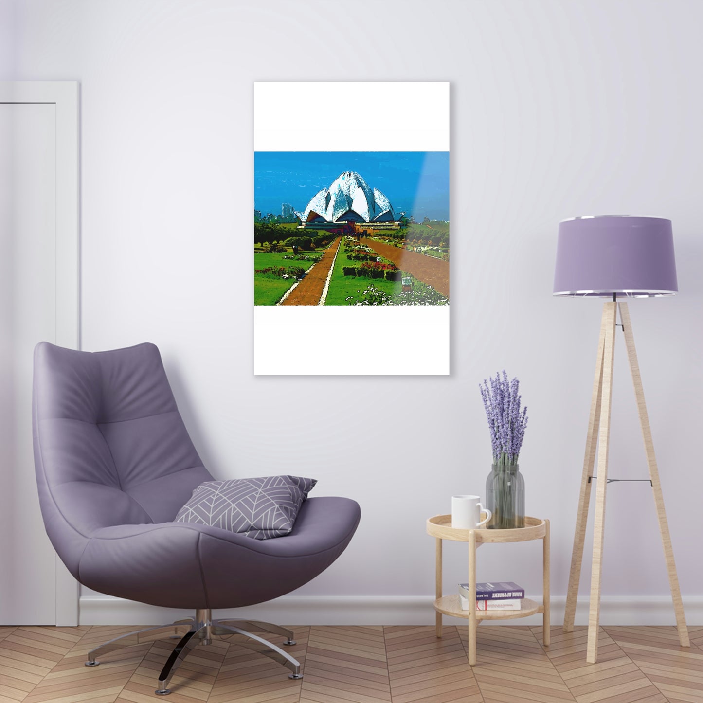 Acrylic Prints ... 'Bahai'i House-Of-Worship' ... "Lotus Temple: Delhi, India, 2008" ... Original Works ...