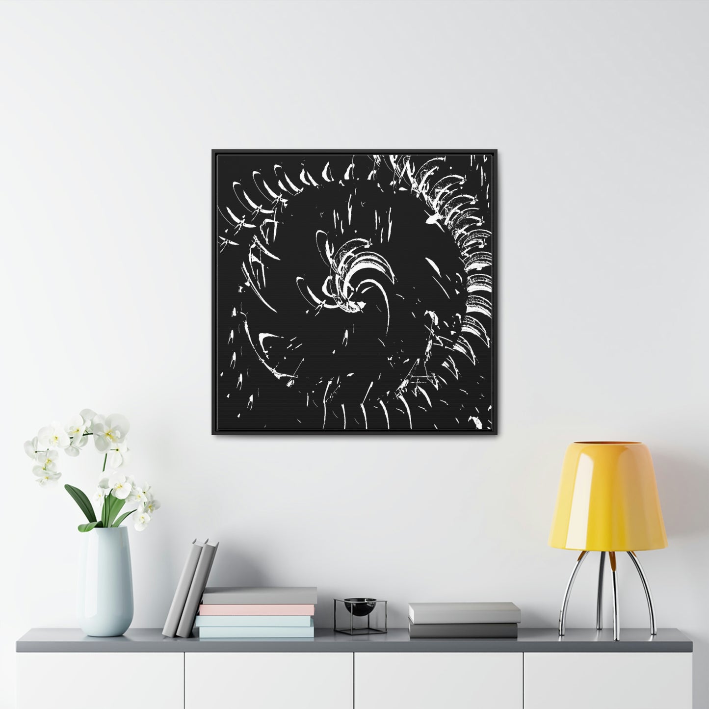 Gallery Canvas Wraps, Square Frame ... "Waning Moon" ... Central Idaho ... October 2022 ... Rendering Time: 22 Hours ... Original Works ...
