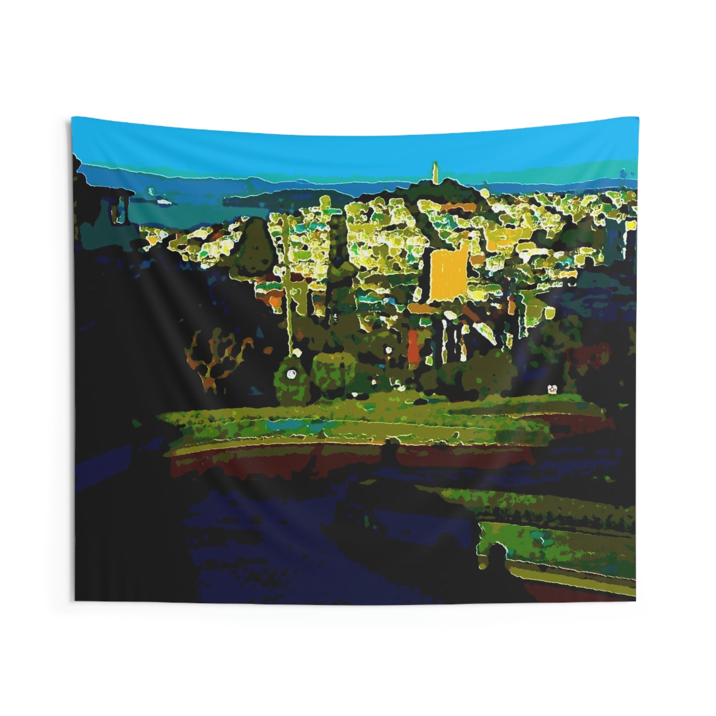 Indoor Wall Tapestries ... "Lombard Street San Francisco, CA, USA" ... Family Archives 1970's ... Original Works ...