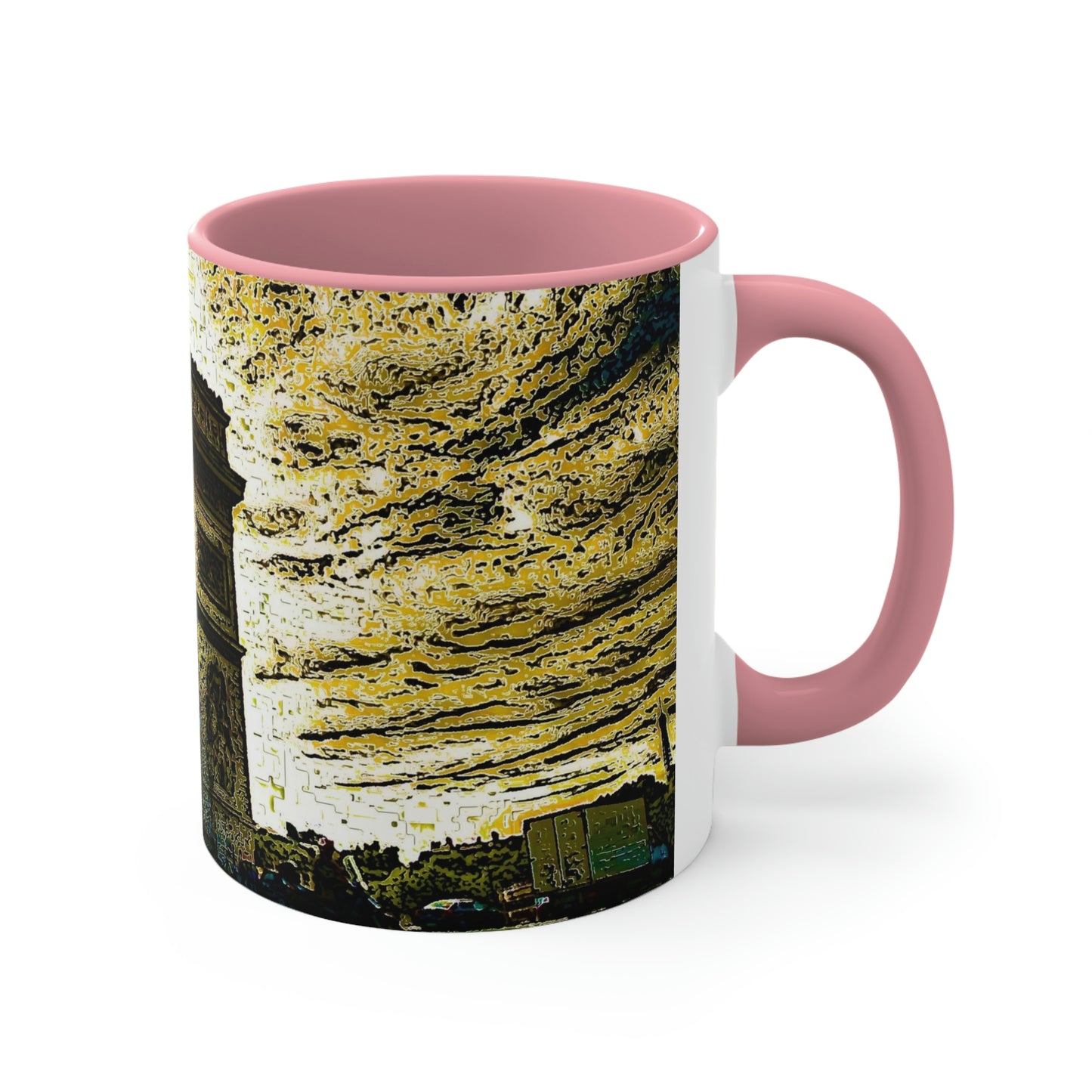 Accent Coffee Mug, 11oz ...  L'Arc de Triomphe ... 'Barbara Joan Bonnell-Holt Photo' ... Circa 1972 ... Oringinal Works ...