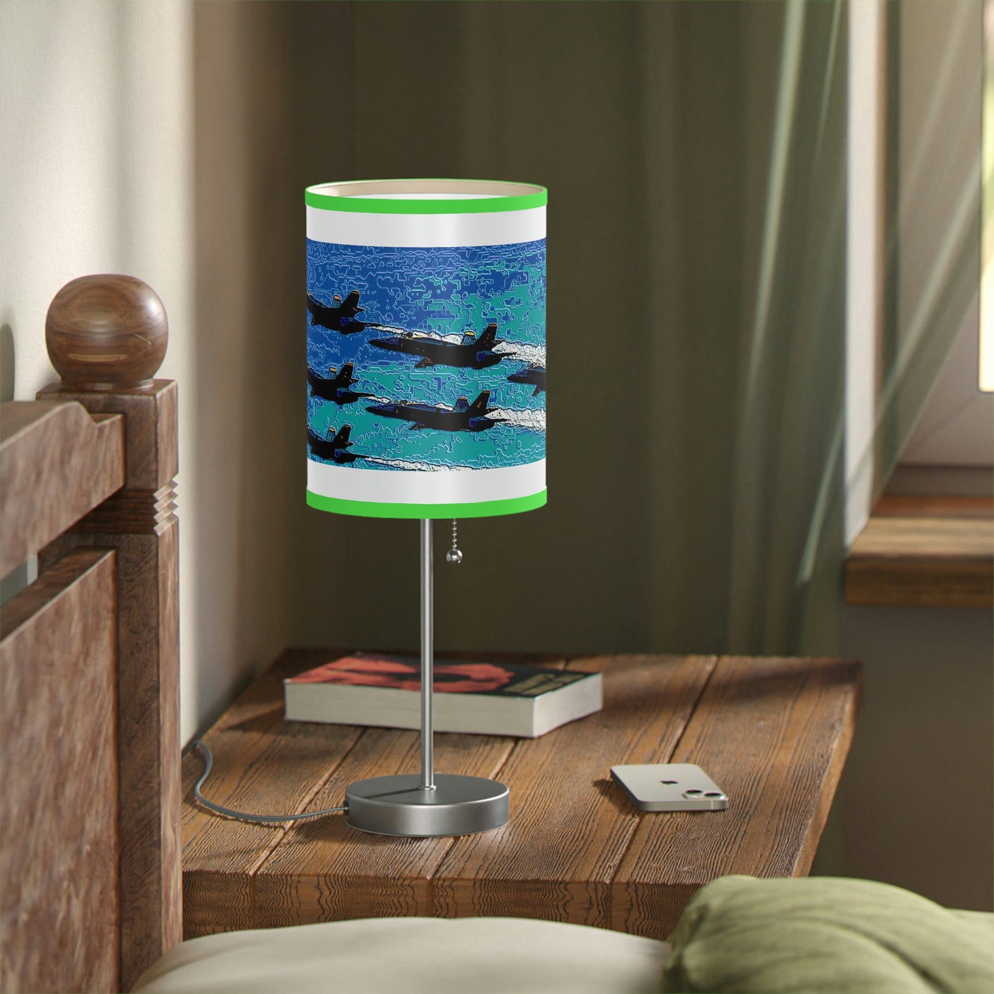Lamp on a Stand, US|CA plug ... Seattle Seafair ..."Blue Angels Run Over Lake Washington" ... Circa Mid 1980's ... Dr FJ Holt ... Original Works ...