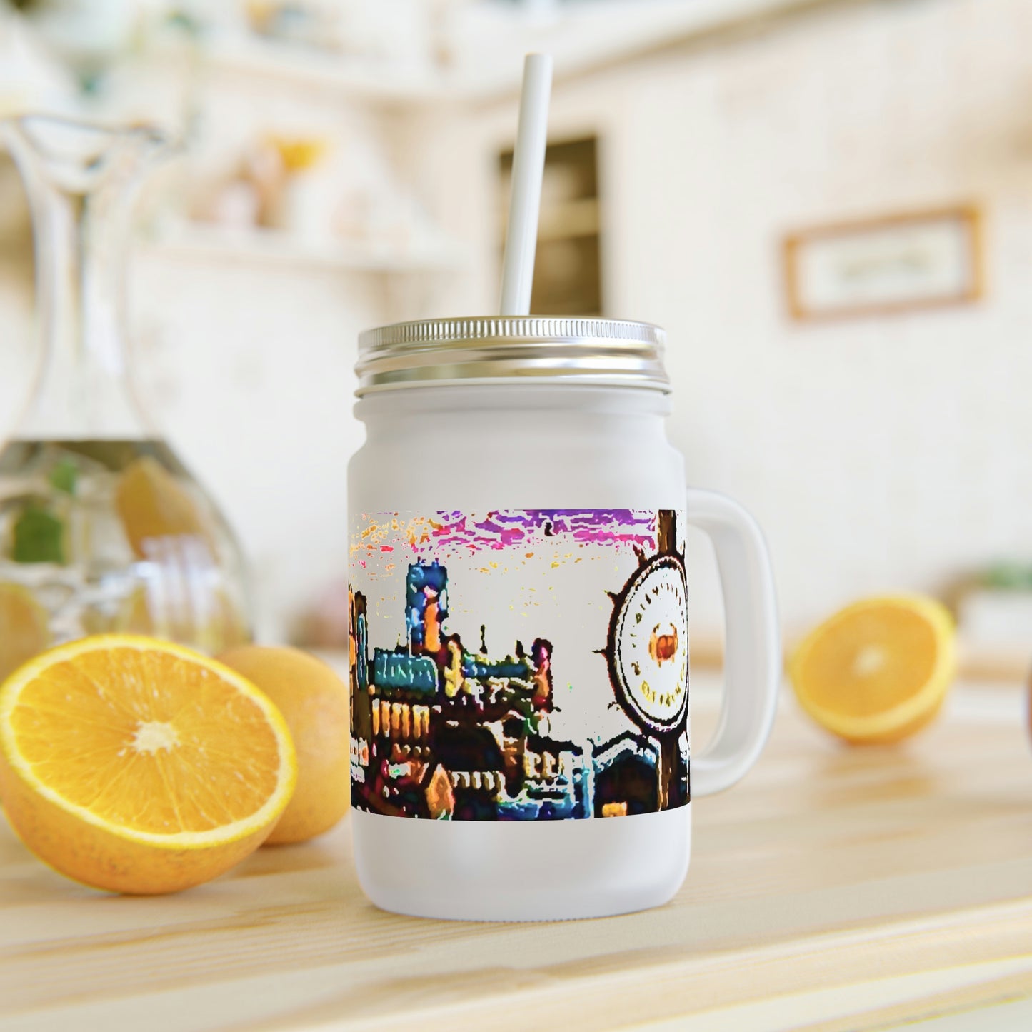 Mason Jar ...  "No.9 Fishermen's Grotto - Fishermen's Wharf, SF, California" ... Family Archives: 1970's ... Original Works ...