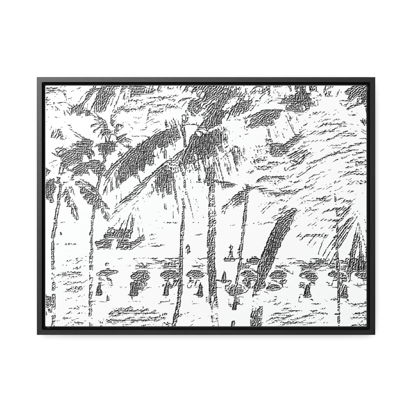 Gallery Canvas Wraps, Horizontal Frame ... "The Royal Hawai'ian: Waikiki Beach_Beach" ... Honolulu, HI ... Ocotber 2014 (Halloween) ... Original Works ...