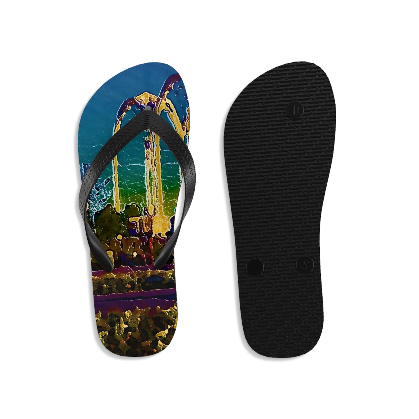 Unisex Flip-Flops ... "Arches 'Like-No-Other' ... " Seattle World's Fair: 1962. A Family Original ...