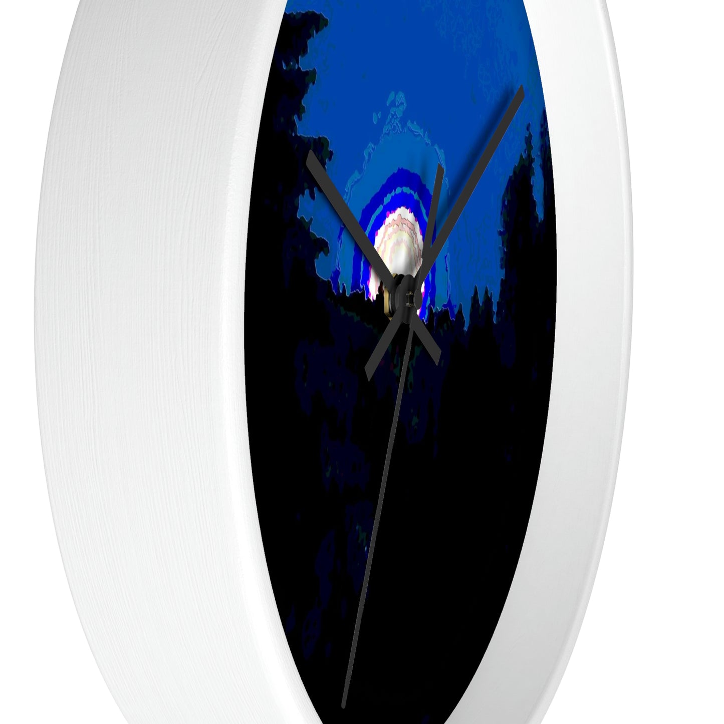 Wall clock ... "The Road Home" ...' Over The River & Through The Woods To? ...' ... Moonscape Near Elk City, Idaho ... Original Works ... 5Jan23 ...