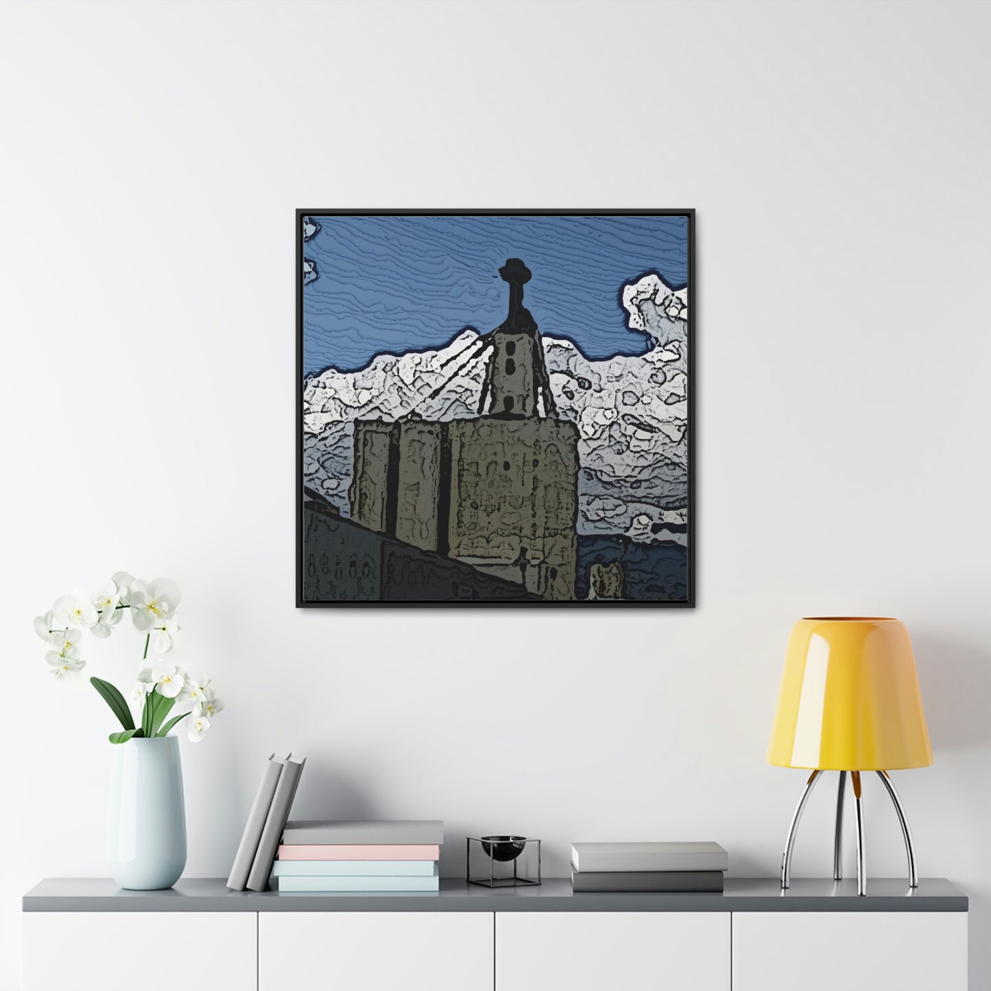 Gallery Canvas Wraps, Square Frame ..."ICP: Idaho County Propane ... 'Production Facilities Grangeville, Idaho' ... "  Original Works: Rendering Time: 10 Hours ...