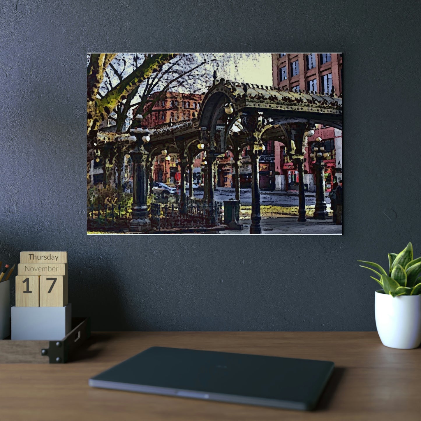 Aluminum Composite Panels ... Pioneer Square, Seattle, Washington: Gazebo, ..."Waiting For The Bus" ... Family Archives ... 2010 ... Original Works ...