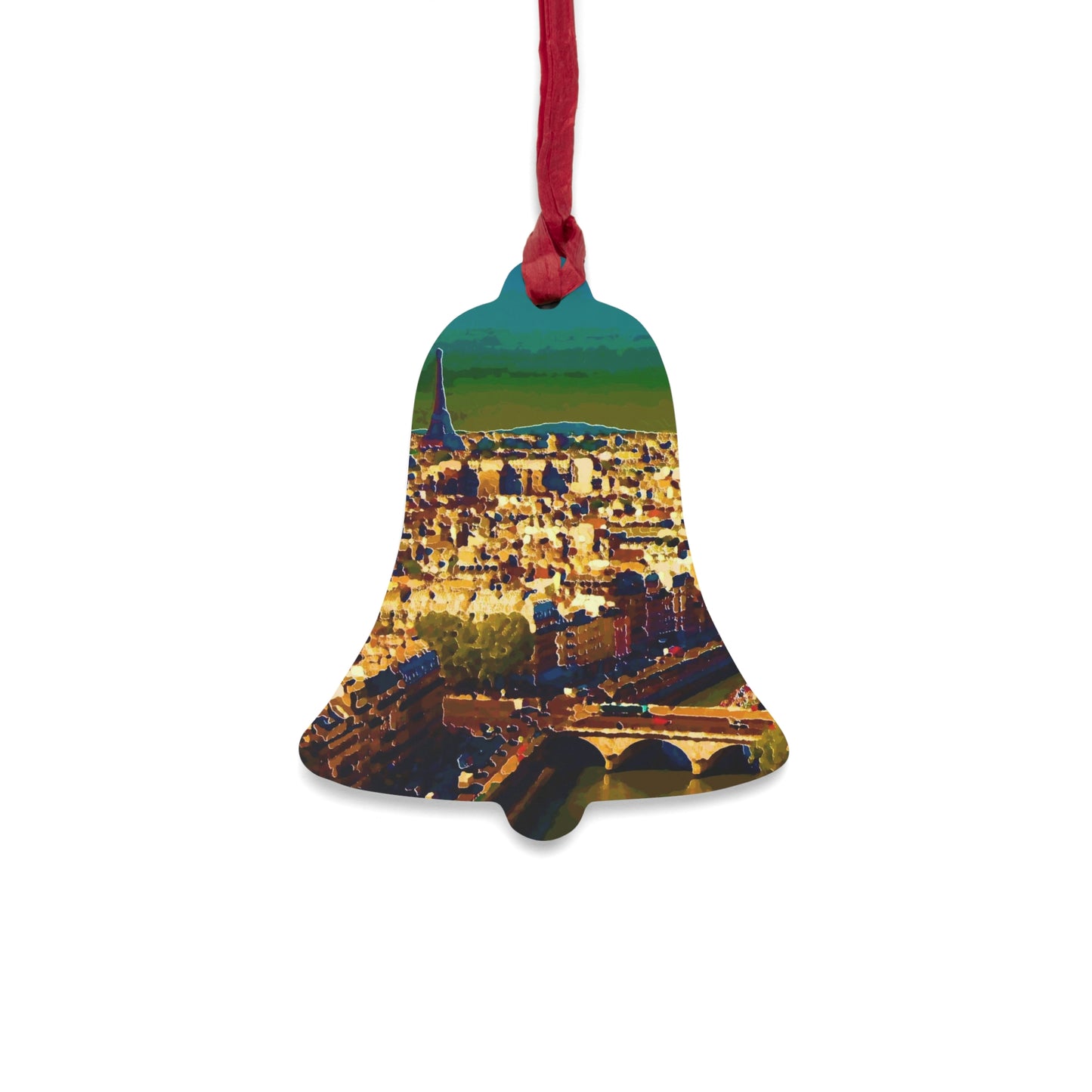 Wooden Ornaments ... Au Paris ... "Along The River Seine" ... Barbara Joan Bonnel-Holt: 1972 ... Original Works ...