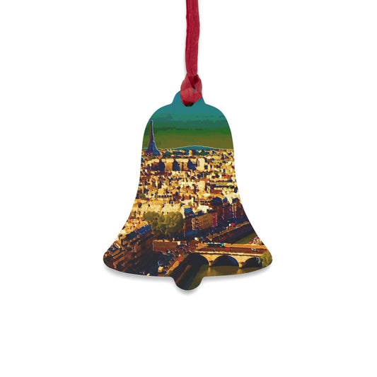 Wooden Ornaments ... Au Paris ... "Along The River Seine" ... Barbara Joan Bonnel-Holt: 1972 ... Original Works ...