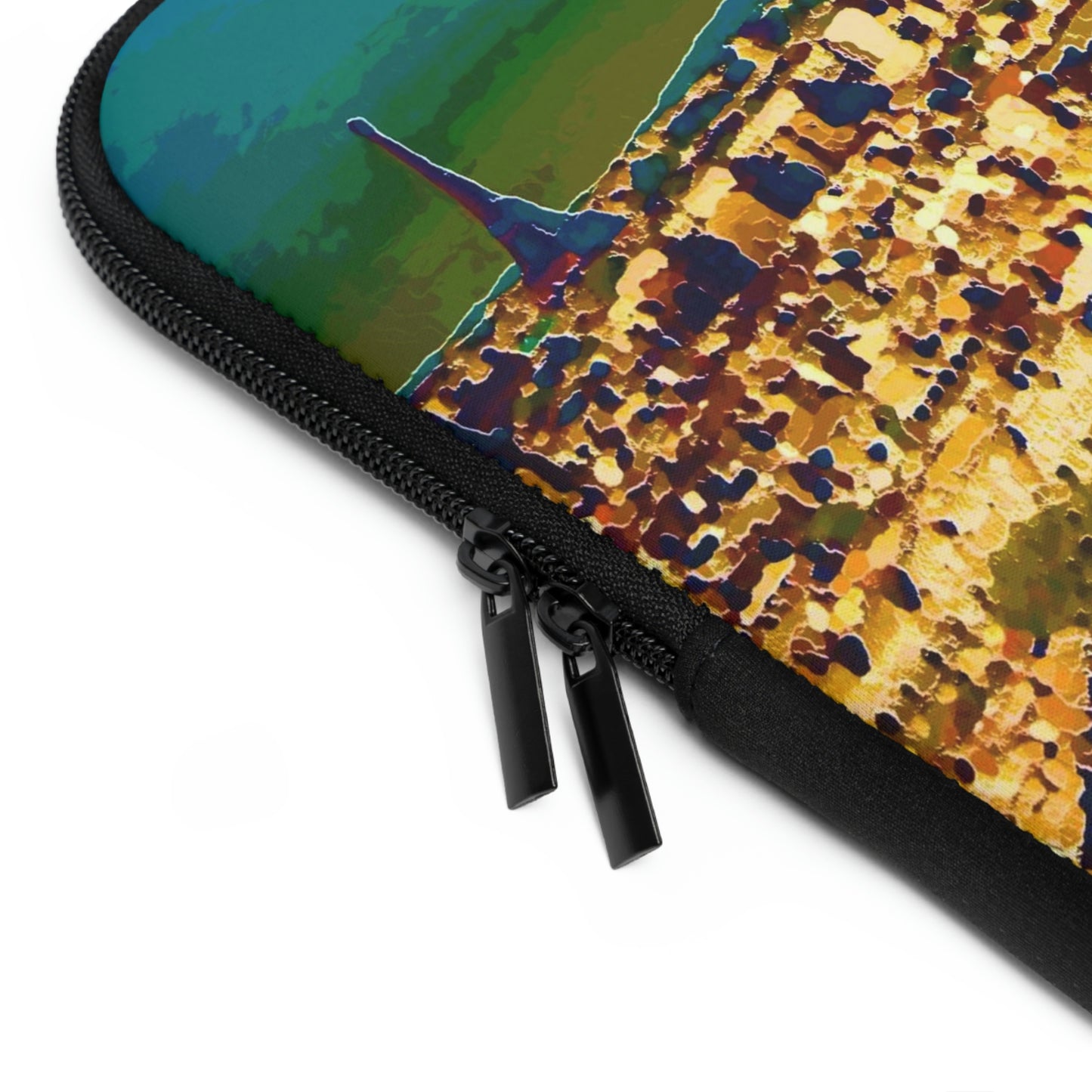 Laptop Sleeve ... Au Paris ... "Along The River Seine" ... Barbara Joan Bonnel-Holt: 1972 ... Original Works ...
