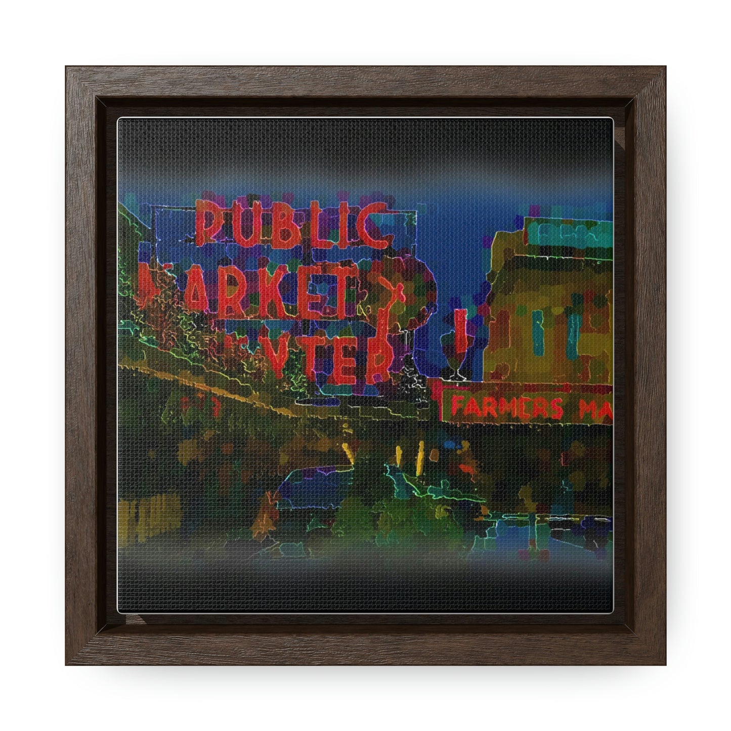 Gallery Canvas Wraps, Square Frame ... PPM: Pike Place Market ... Original Work ... Winter 2022 ...
