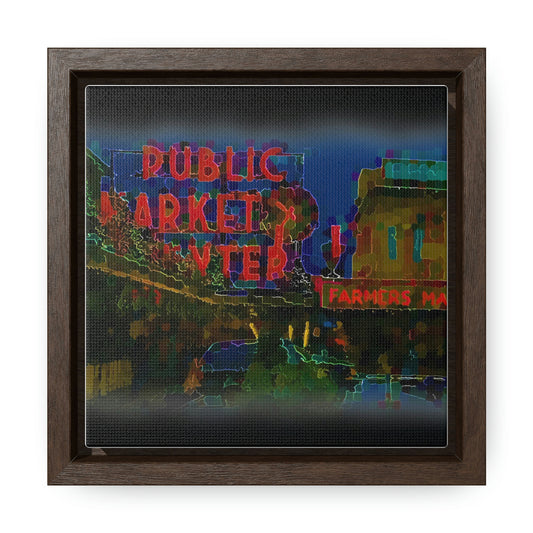Gallery Canvas Wraps, Square Frame ... PPM: Pike Place Market ... Original Work ... Winter 2022 ...