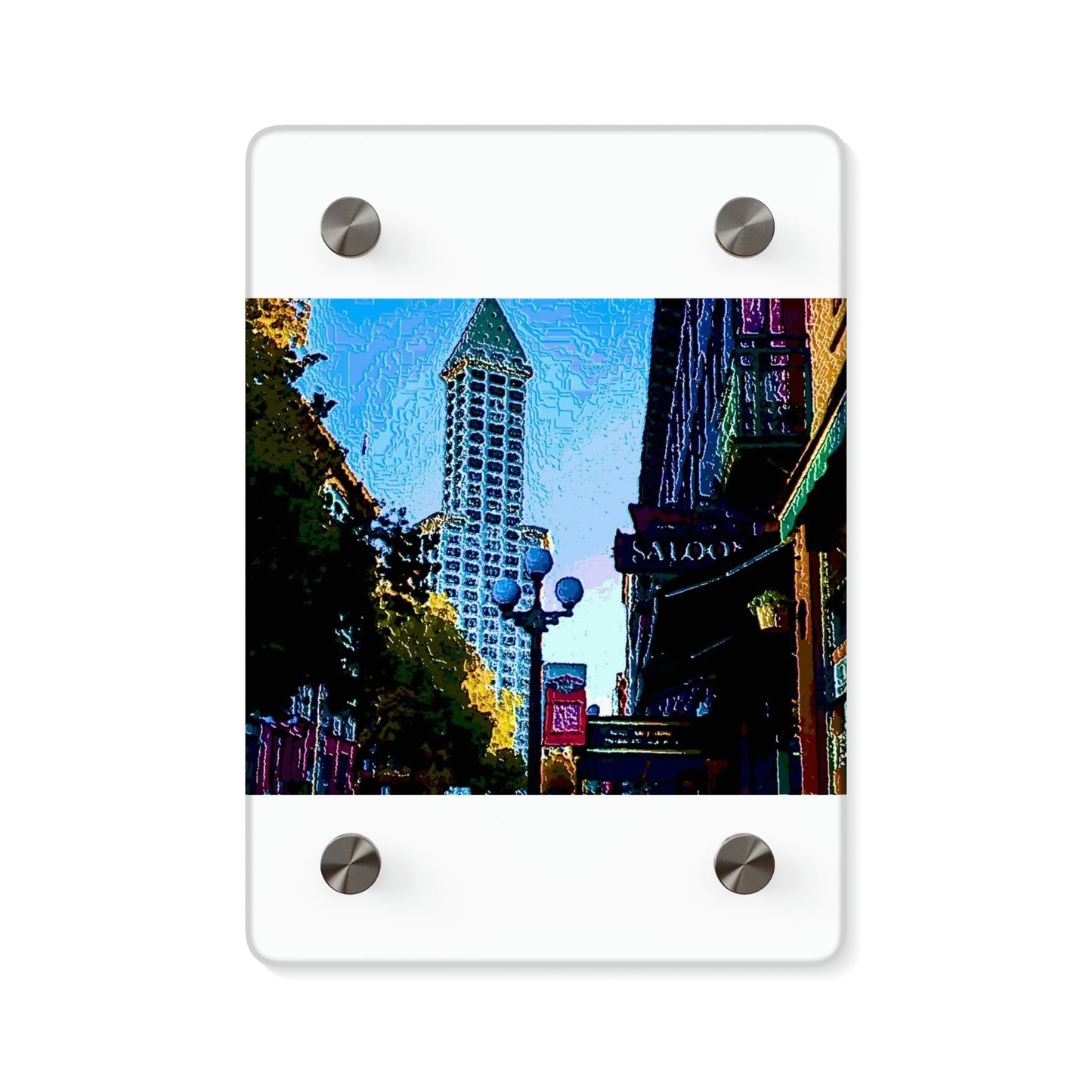 Acrylic Wall Art Panels ...  Pioneer Square & Smith Tower ... 'That World Famous View' ... Colleague Supplied Photo ... Original Works ...