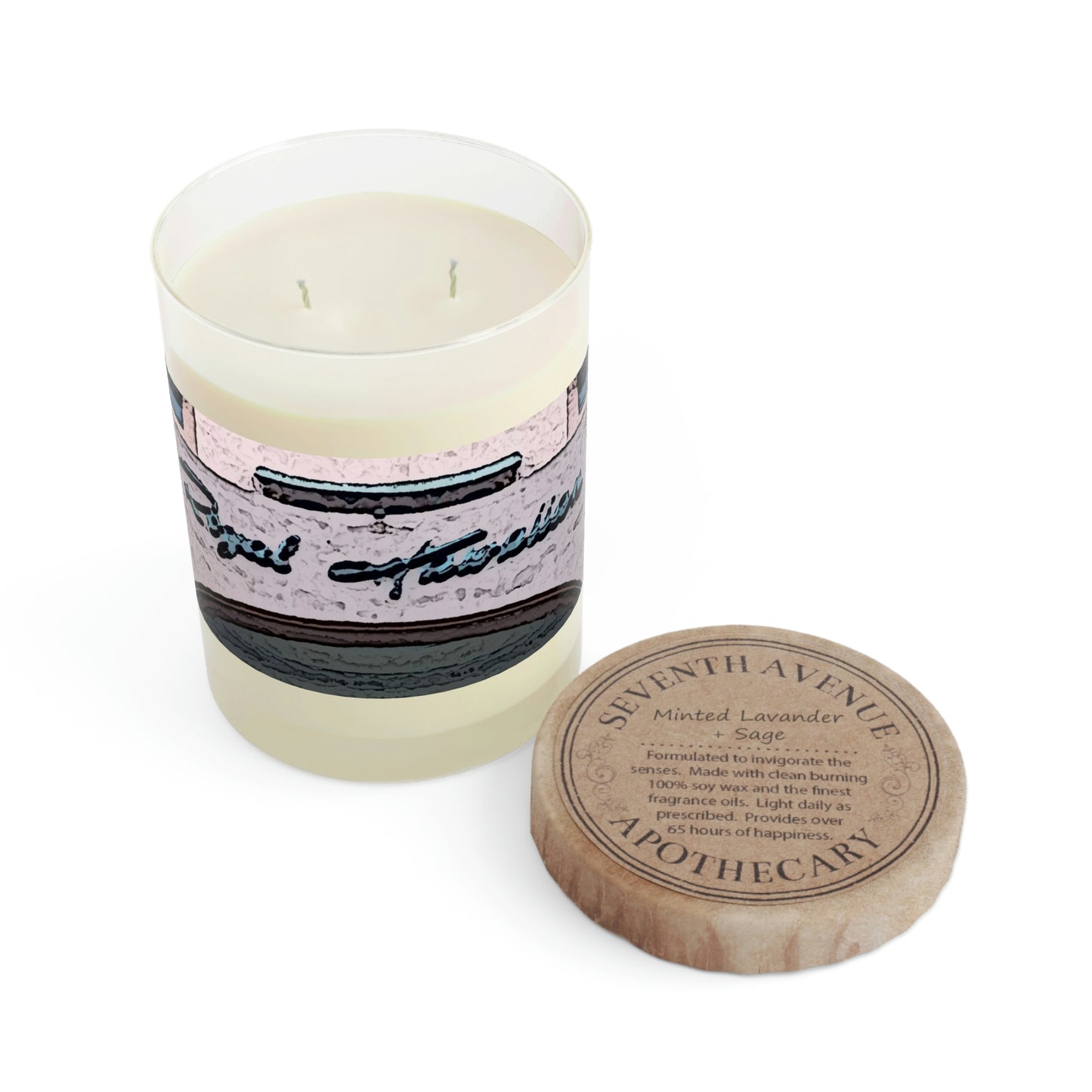 Scented Candle - Full Glass, 11oz ...  "La Grande Entree" At: 'The Pink Palace' ... The Royal Hawai'ian ... Honolulu, HI ... '27Oct2014' ... Original Works ...