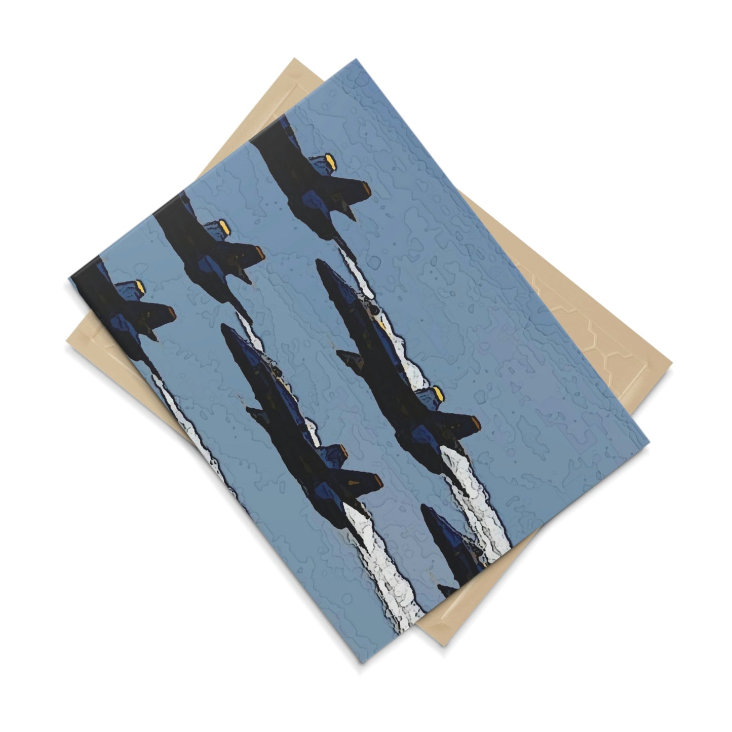 Ceramic Photo Tile ... Seattle Seafair ..."Blue Angels Run Over Lake Washington" ... Circa Mid 1980's ... Dr FJ Holt ... Original Works ...