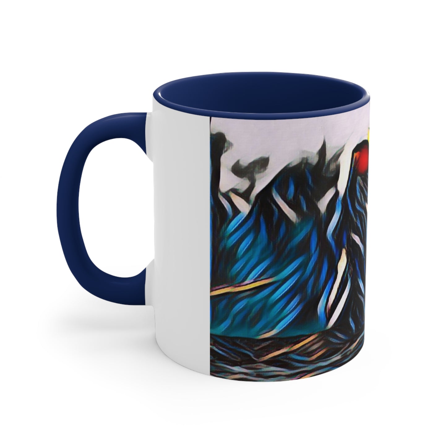 Accent Coffee Mug, 11oz ... "Ken's Favourite Humpback Breach" ... Circa: 21st Century ... Maui, HI ... Original Works ...