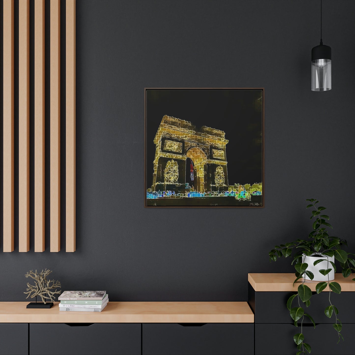 Gallery Canvas Wraps, Square Frame ...  L'Arc de Triomphe ... 'Barbara Joan Bonnell-Holt Photo' ... Circa 1972 ... Oringinal Works ...