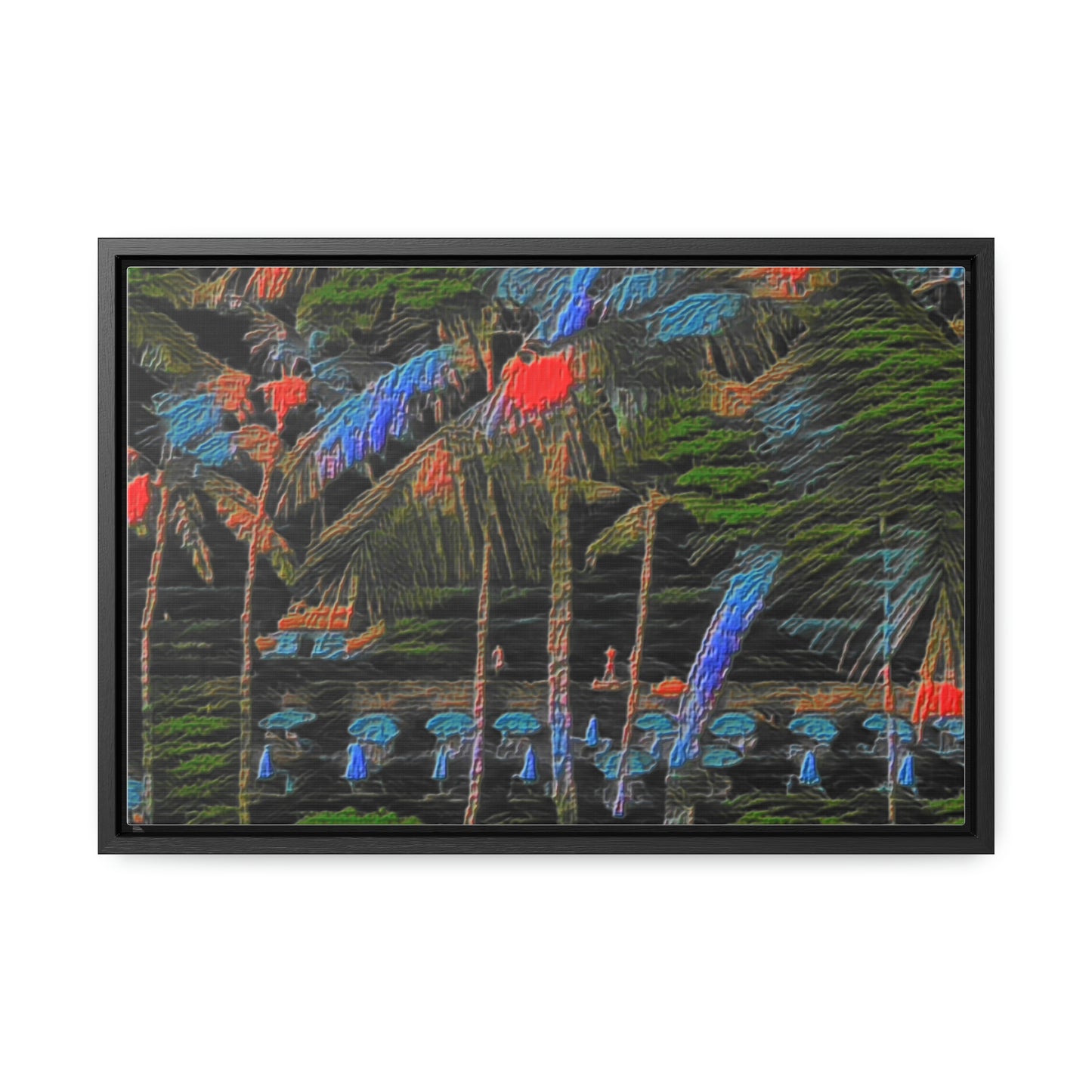 Gallery Canvas Wraps, Horizontal Frame ... "The Royal Hawai'ian: Waikiki Beach_Beach" ... Honolulu, HI ... Ocotber 2014 (Halloween) ... Original Works ...