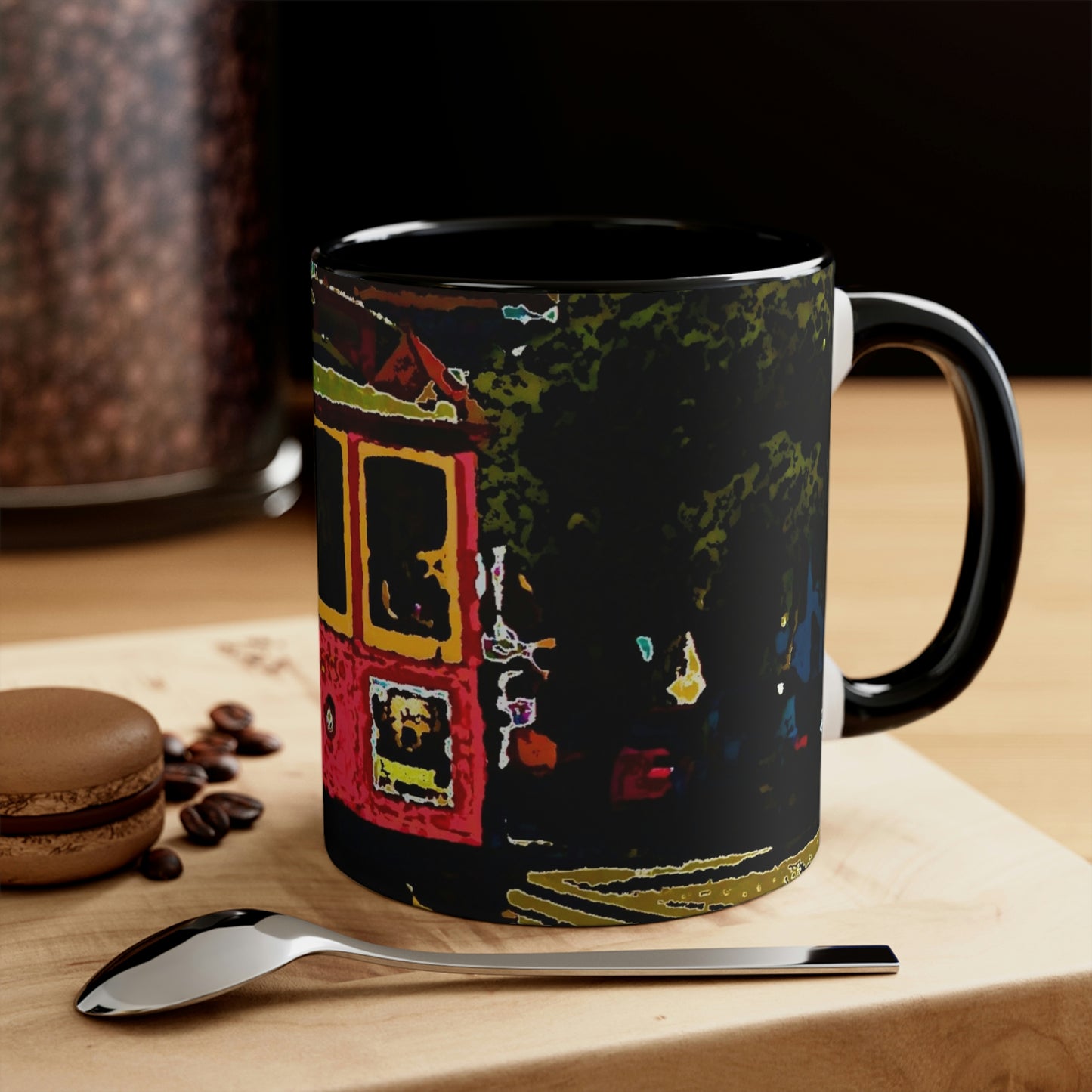 Accent Coffee Mug, 11oz ... San Francisco ... 'A Rice-A-Roni-A-San Francisco Treat' ... "A Cable Car Classic" ... Family Archives: 1973 ... Original Works ...