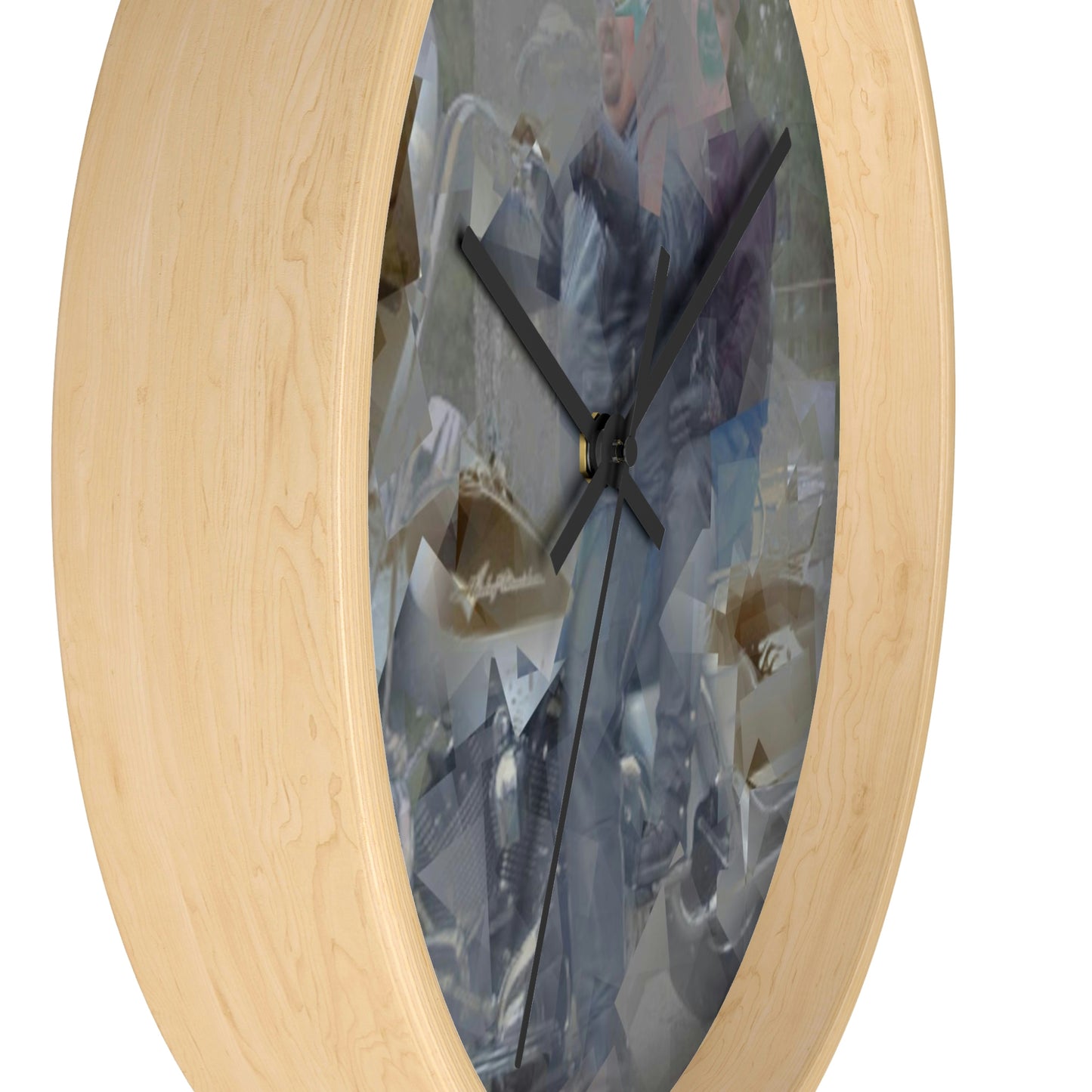 Wall clock ... The Open Road Beckons ... "Harley 'D' Yearnings ..."  Original Works ...