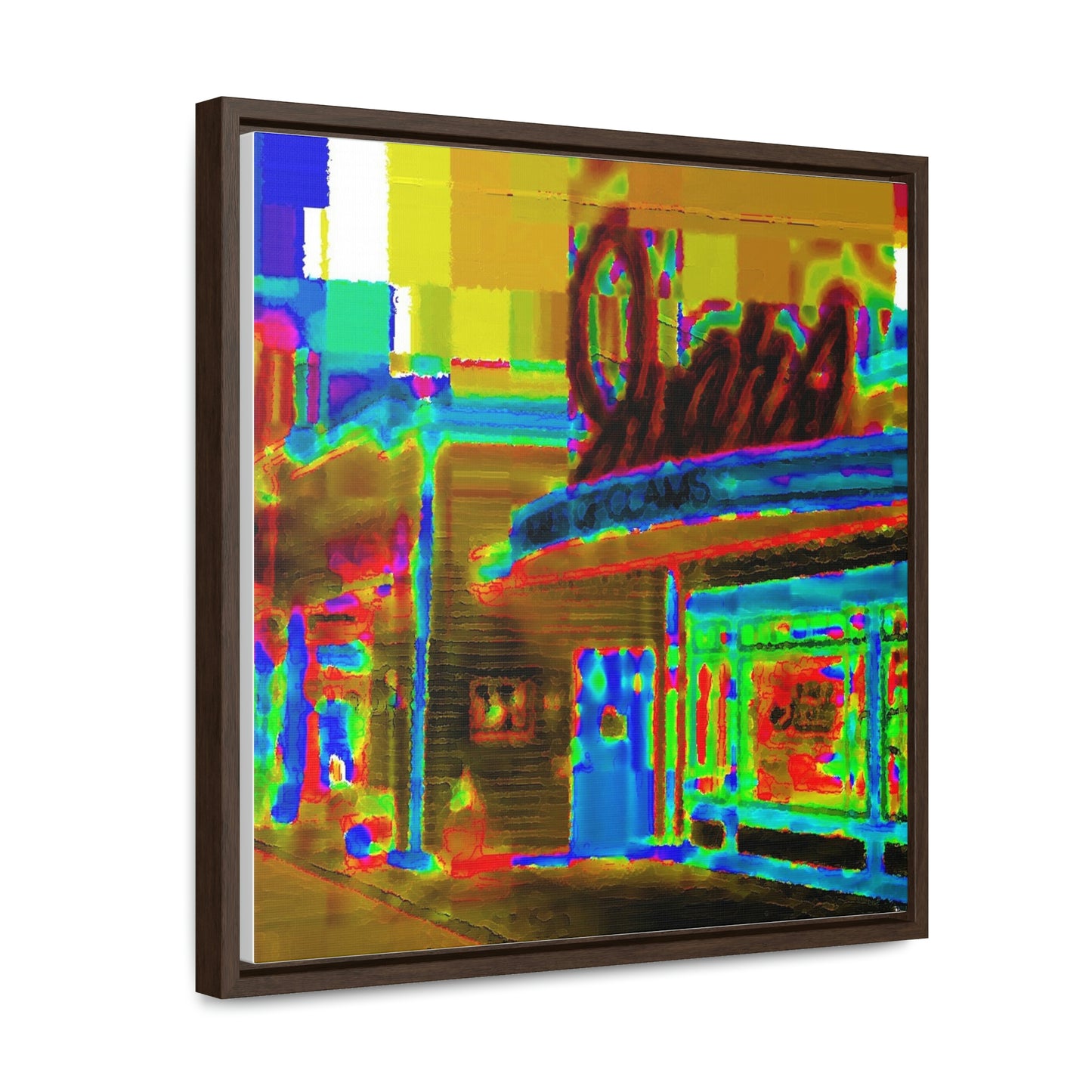 Gallery Canvas Wraps, Square Frame ...  In-A-Hurry & Stressed? ... Remember: Keep "Clam" ... Clam_Happy ...  'Ivars: Seattle Waterfront' ... Personal Archives ... Original Works ...