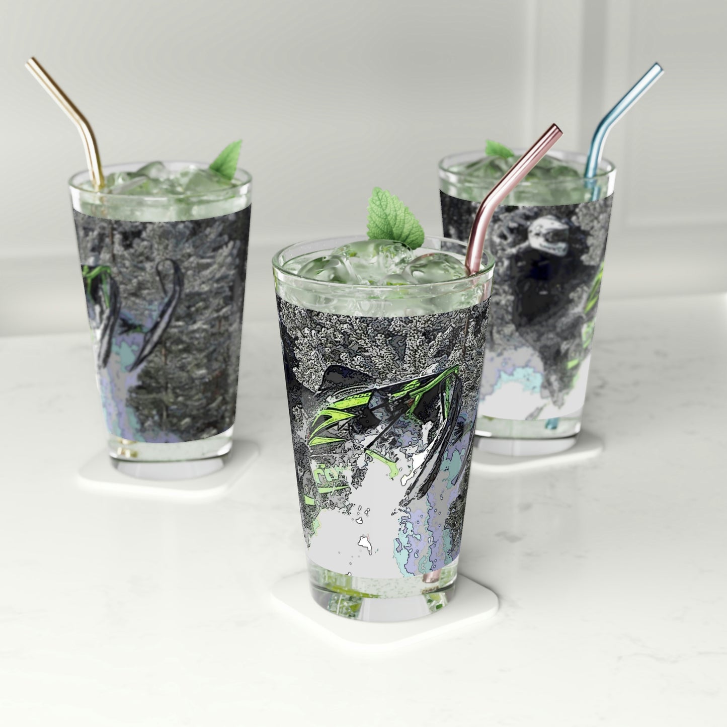 Pint Glass, 16oz ... Come Fly With The Professionals ... CIP-Airways ... 'Getting-Er-Done' ... Original Works ... December 2022 ...