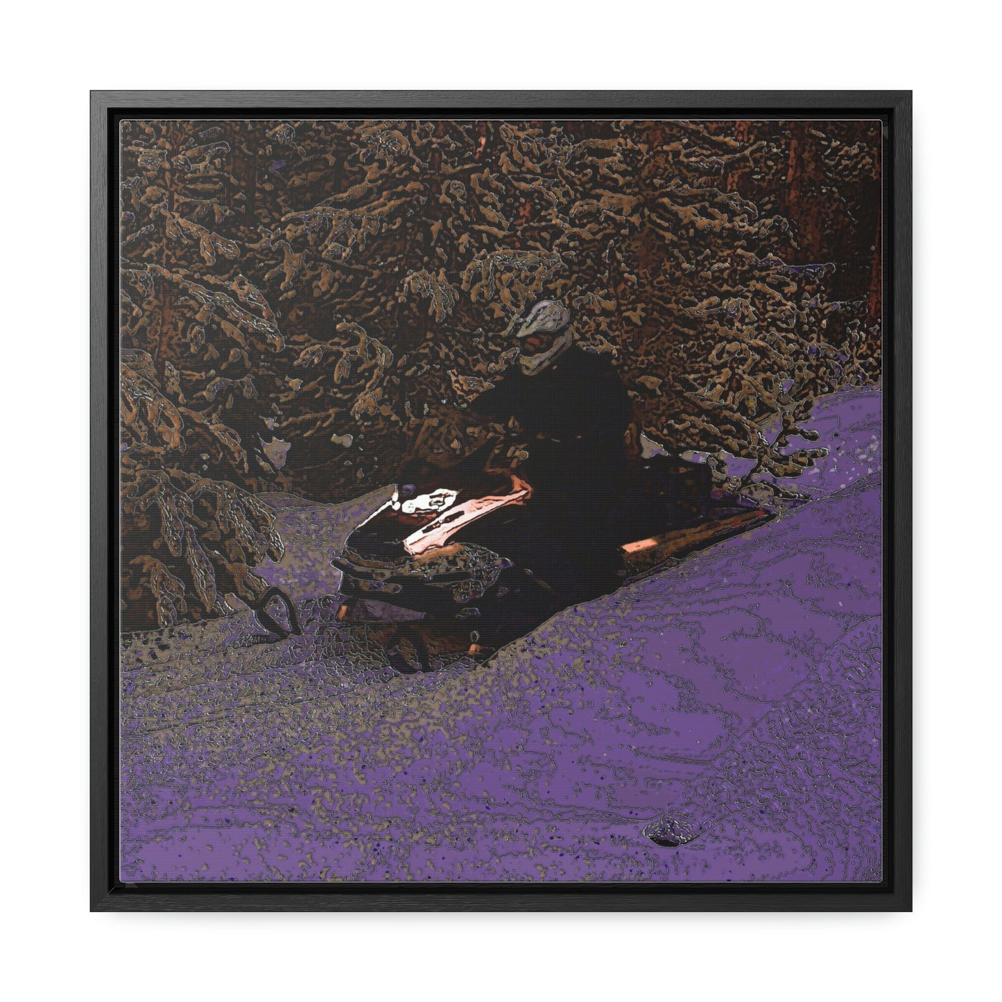 Gallery Canvas Wraps, Square Frame ... Yep ... "Another Day ... Riding Through The Wilderness ... " ... February 2023 ... Original Works ...