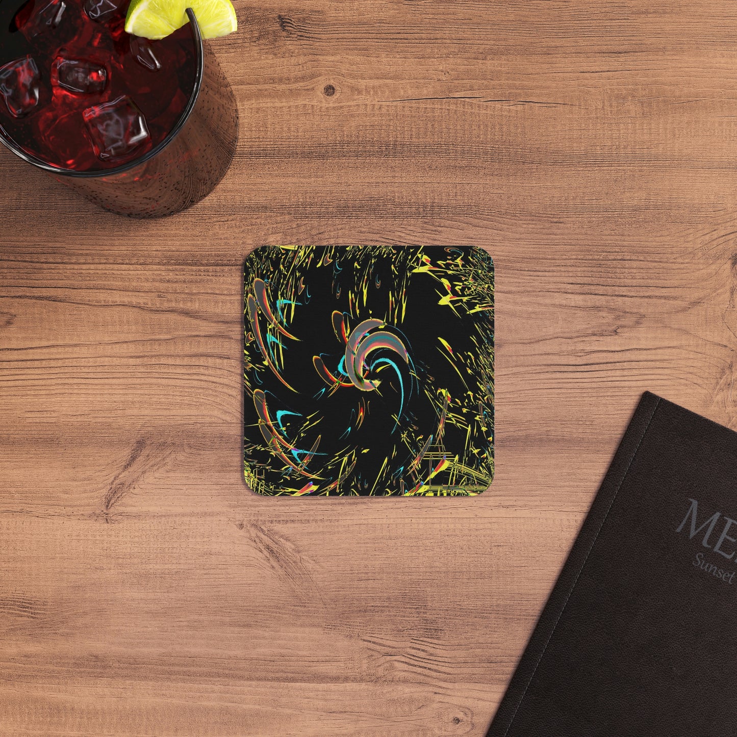 Coasters (50, 100 pcs) ... "Waning Moon" ... Central Idaho ... October 2022 ... Rendering Time: 22 Hours ... Original Works ...