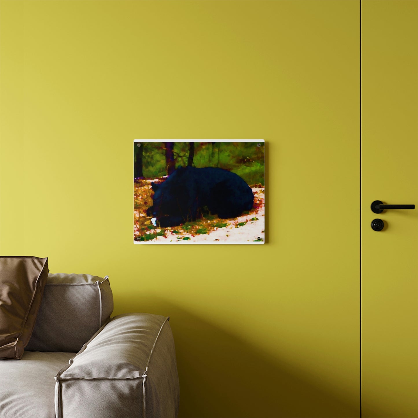 Acrylic Wall Art Panels ... RCY: "Rhett Creek Yogi ... '500 Lbs Of Autumn Season Hunger' ..."  ... September 2022 ... Central Idaho ... Original Works ...