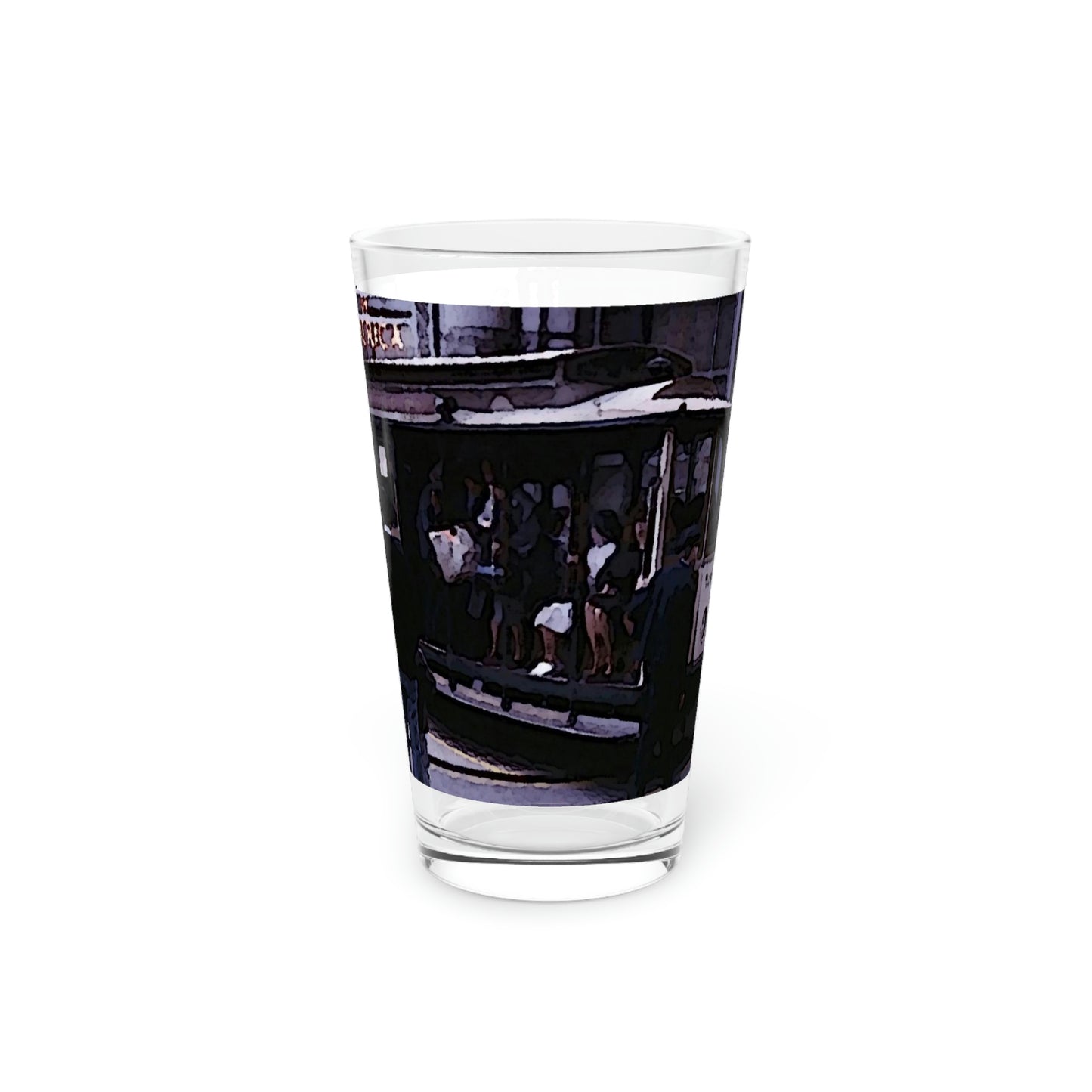 Pint Glass, 16oz ... San Francisco ... 'Rice-A-Roni-A-San Francisco Treat' ... "A Cable Car Classic" ... Family Archives: 1973 ... Original Works ...