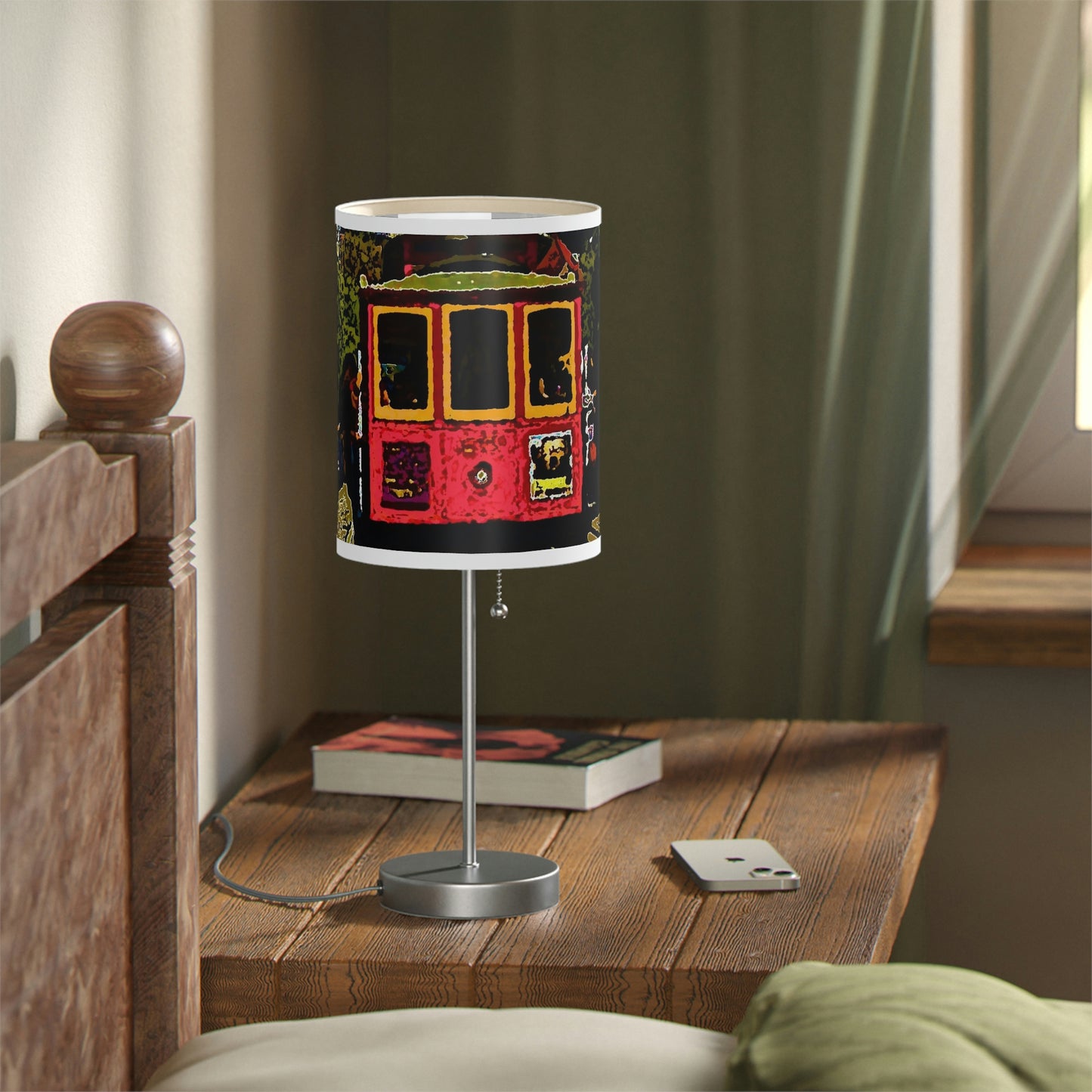 Lamp on a Stand, US|CA plug ... San Francisco ... 'A Rice-A-Roni-A-San Francisco Treat' ... "A Cable Car Classic" ... Family Archives: 1973 ... Original Works ...