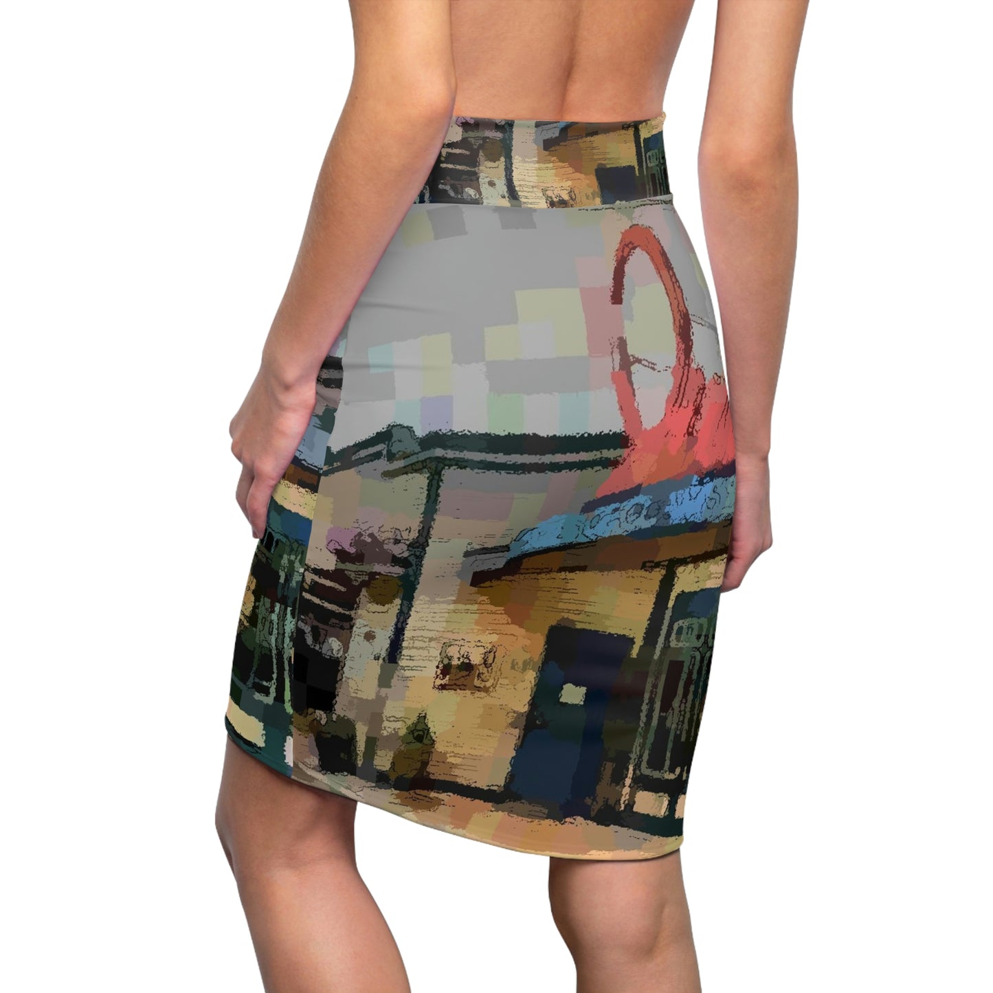 Women's Pencil Skirt ...  In-A-Hurry & Stressed? ... Remember: Keep "Clam" ... Clam_Happy ...  'Ivars: Seattle Waterfront' ... Personal Archives ... Original Works ...