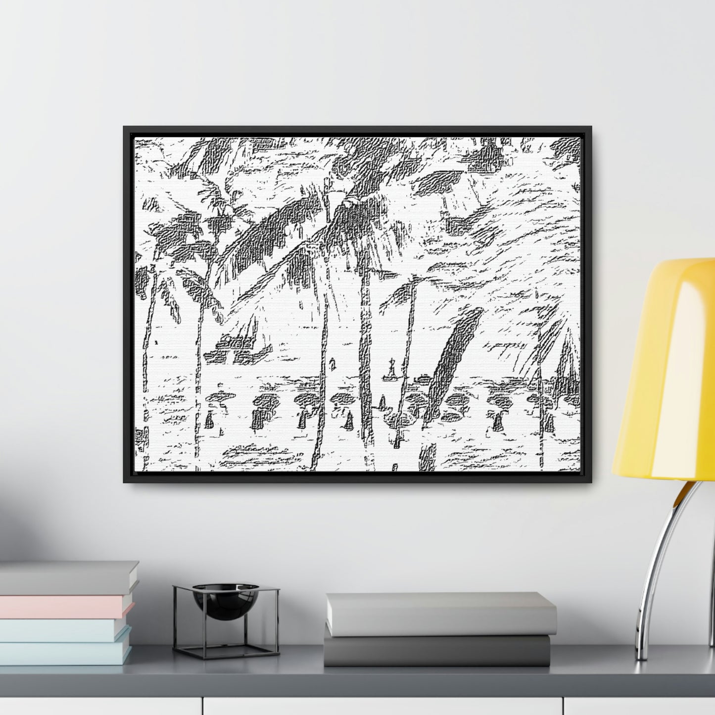 Gallery Canvas Wraps, Horizontal Frame ... "The Royal Hawai'ian: Waikiki Beach_Beach" ... Honolulu, HI ... Ocotber 2014 (Halloween) ... Original Works ...