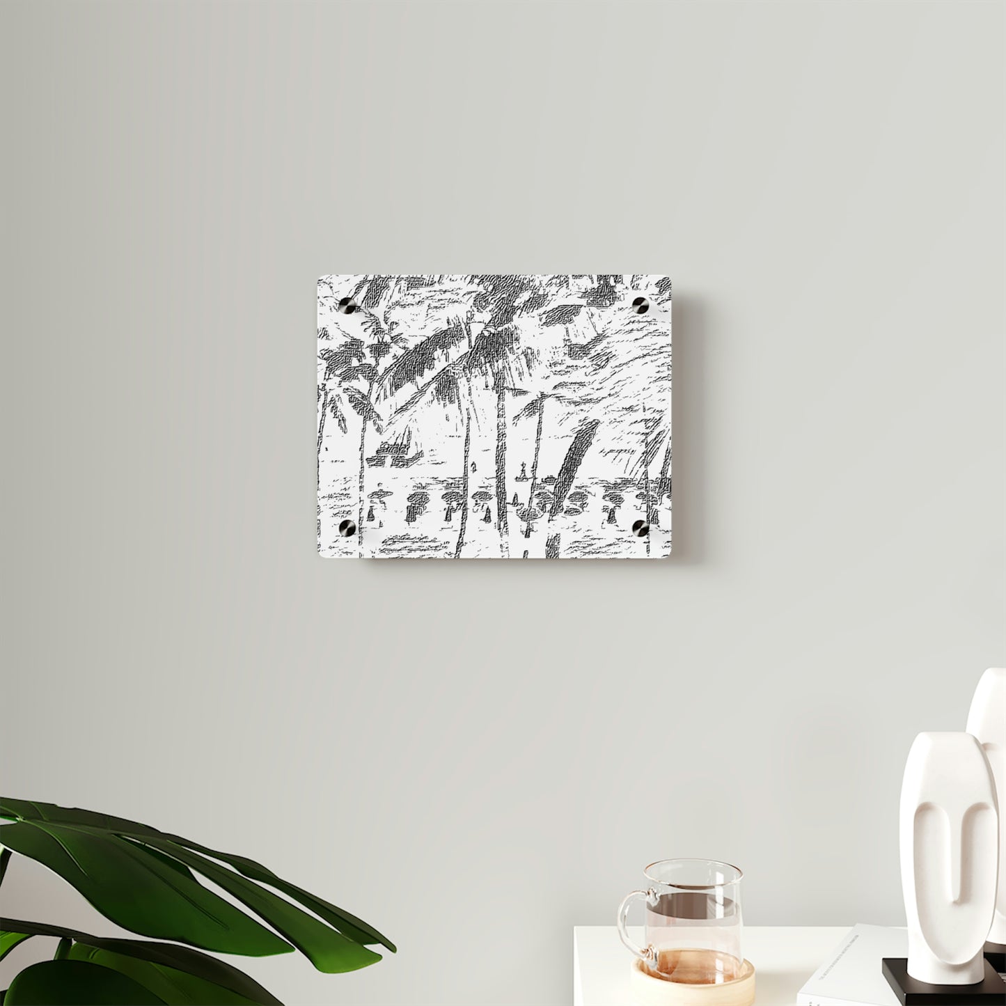 Acrylic Wall Art Panels ... "The Royal Hawai'ian: Waikiki Beach_Beach" ... Honolulu, HI ... Ocotber 2014 (Halloween) ... Original Works ...