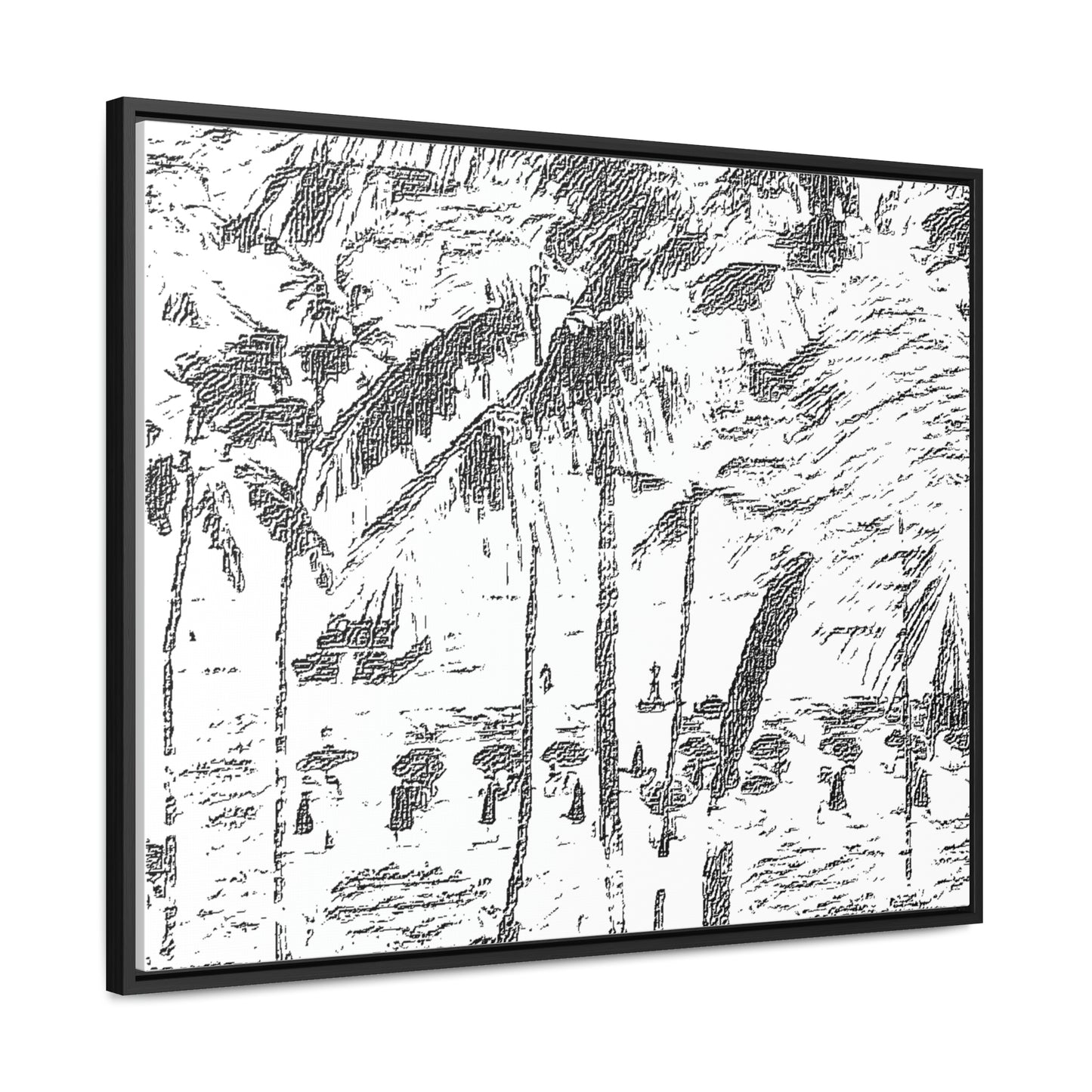 Gallery Canvas Wraps, Horizontal Frame ... "The Royal Hawai'ian: Waikiki Beach_Beach" ... Honolulu, HI ... Ocotber 2014 (Halloween) ... Original Works ...