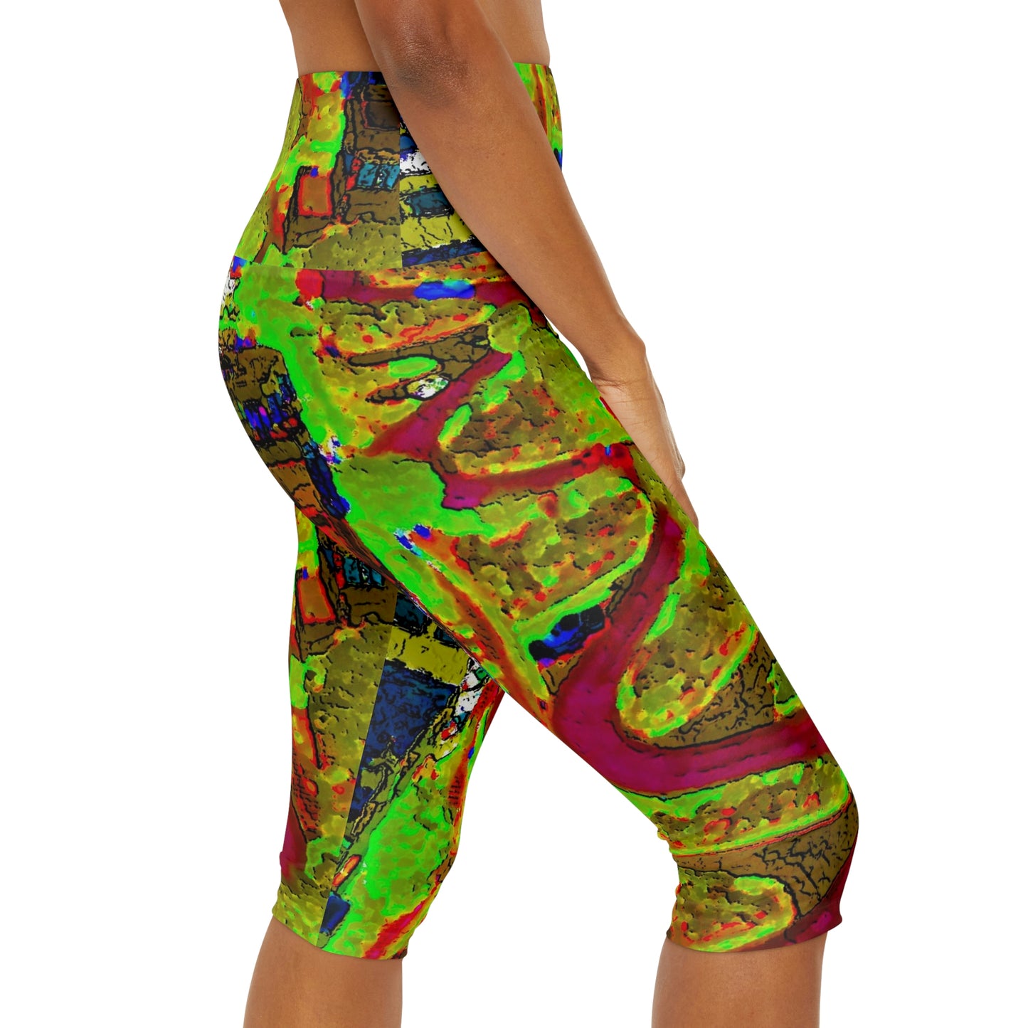 Yoga Capri Leggings ... A Crazy Street ... 'Eight Winding Curve-Switchbacks' ... "Lombard Street, San Francisco, CA' ... Family Archives: 1970's ... Original Works ...