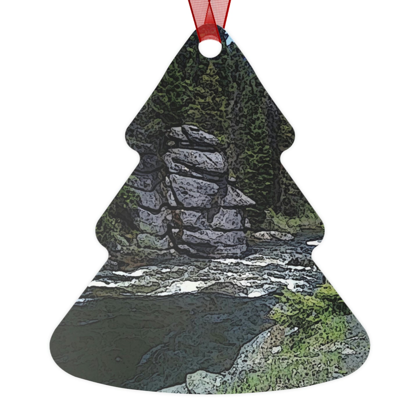 Metal Ornaments ..."I Am Innocent" ... Tricky-Dick Immortalized ... Nixon Rock: Along The River ... Central Idaho, Summer 2020 ... Original Works ...