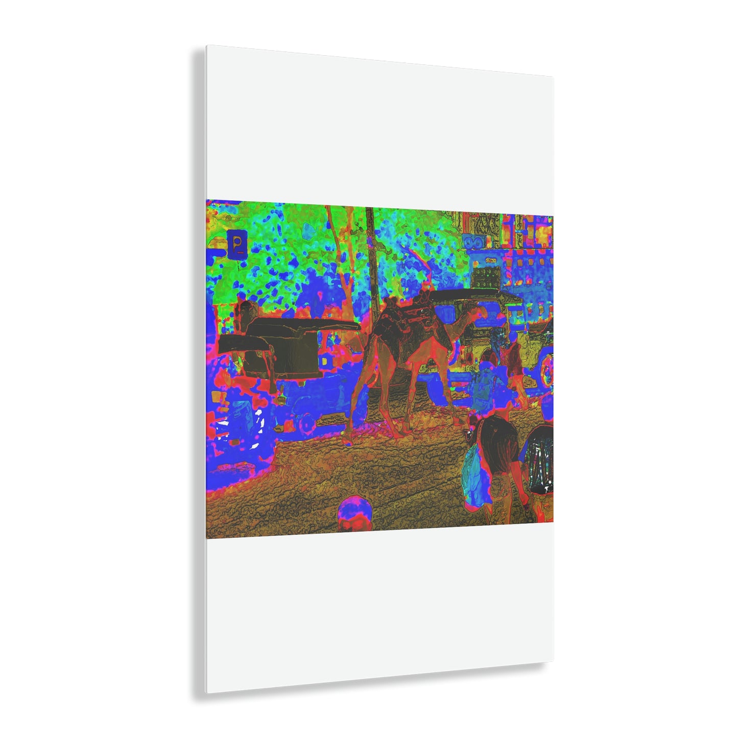 Acrylic Prints ... "Truckin'-Up-To-Buffalo ... 'Oops - Wrong Country' ... Truckin'-Up-To-New Delll -'E' ... " ... (Delhi, India) ... 5July2007. Original Works ...