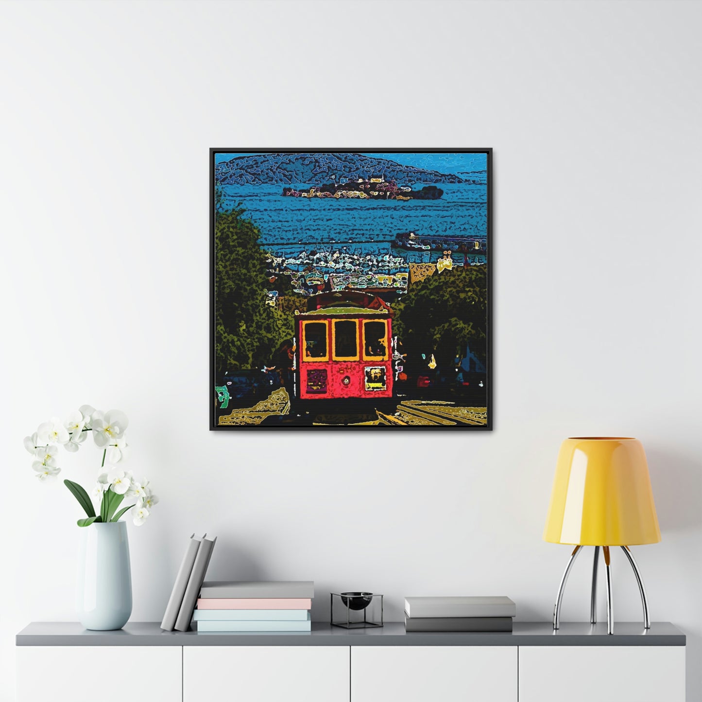 Gallery Canvas Wraps, Square Frame ... San Francisco ... 'A Rice-A-Roni-A-San Francisco Treat' ... "A Cable Car Classic" ... Family Archives: 1973 ... Original Works ...