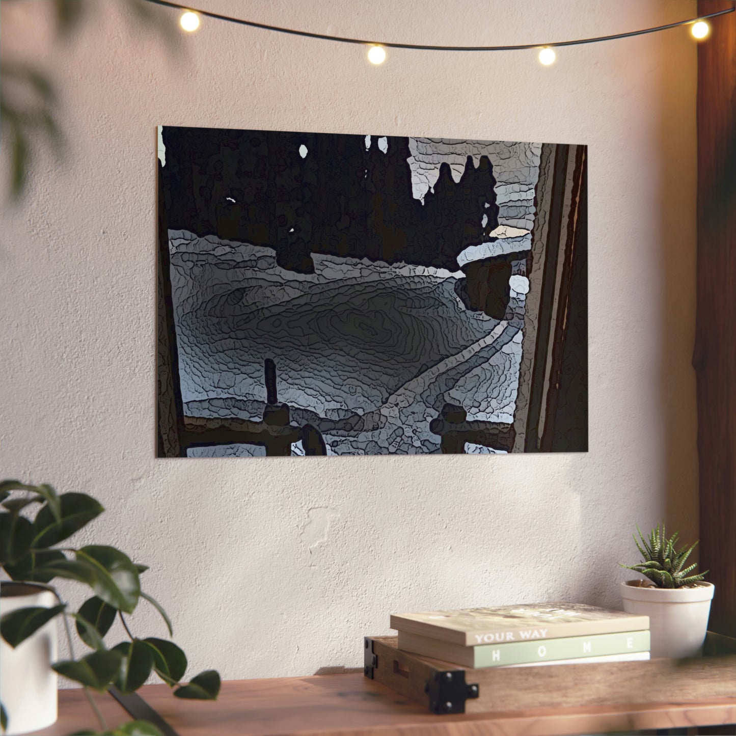 Aluminum Composite Panels ... "It's Warm Inside & Very Cold Outside" ... Duty Calls ... Winter-Cabin-Scene: December 2022 ... Original Works ...