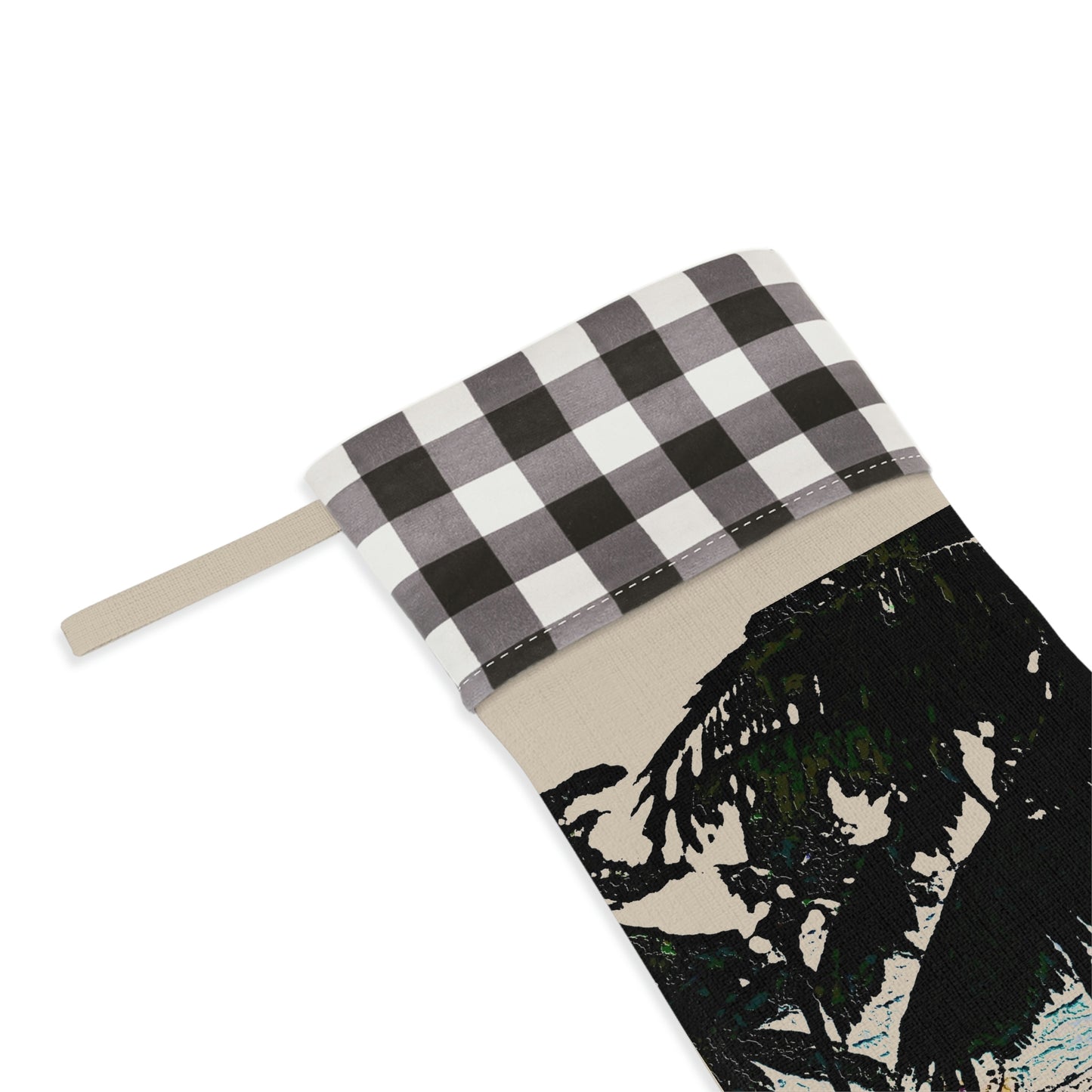 Christmas Stocking ...  "A Beautiful Beach Amongst The Palms" ... The Outrigger Waikiki, Honolulu, Oahu ... Original Works ...