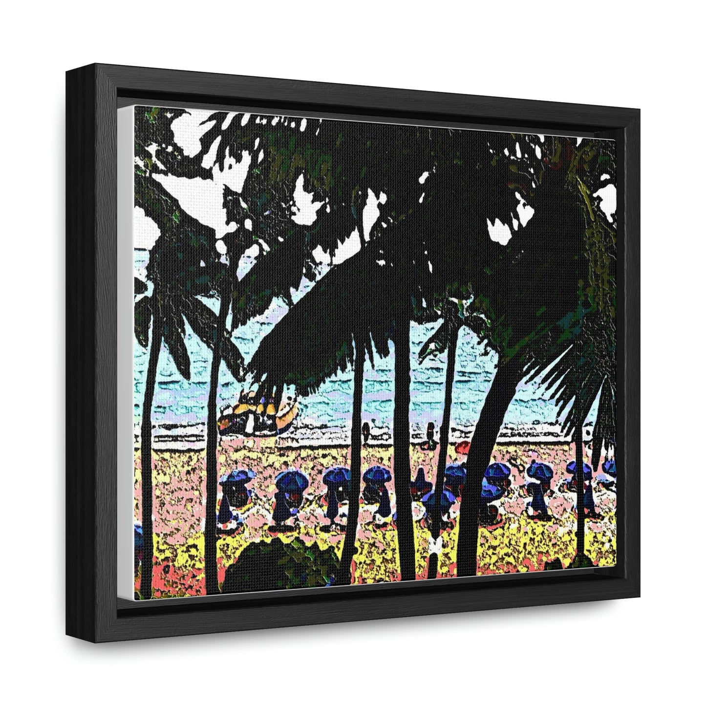 Gallery Canvas Wraps, Horizontal Frame ... "A Beautiful Beach Amongst The Palms" ... The Outrigger Waikiki, Honolulu, Oahu ... Original Works ...