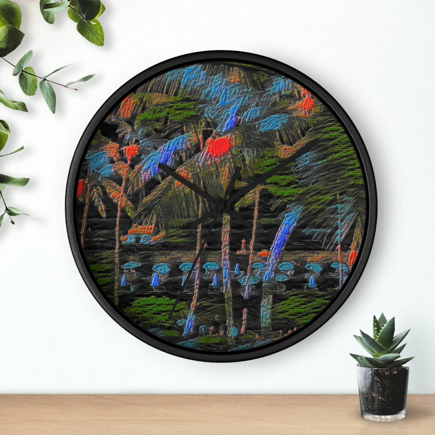 Wall Clock ... "The Royal Hawai'ian: Waikiki Beach_Beach" ... Honolulu, HI ... Ocotber 2014 (Halloween) ... Original Works ...