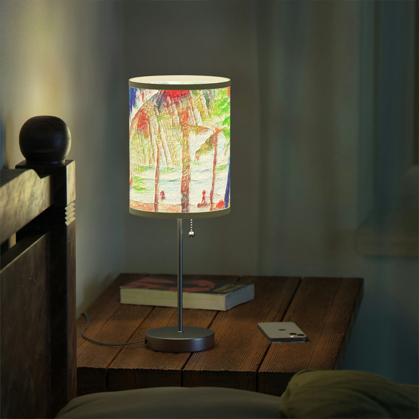 Lamp on a Stand, US|CA plug ... "The Royal Hawai'ian: Waikiki Beach_Beach" ... Honolulu, HI ... Ocotber 2014 (Halloween) ... Original Works ...