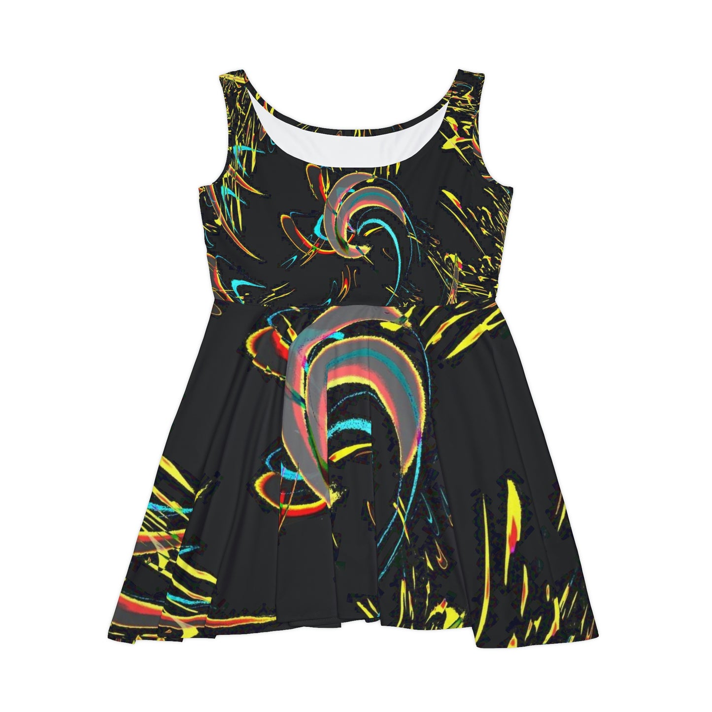 Women's Skater Dress ... "Waning Moon" ... Central Idaho ... October 2022 ... Rendering Time: 22 Hours ... Original Works ...