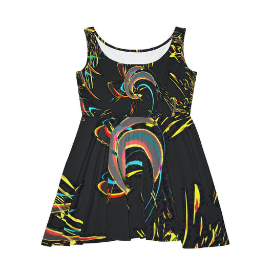 Women's Skater Dress ... "Waning Moon" ... Central Idaho ... October 2022 ... Rendering Time: 22 Hours ... Original Works ...