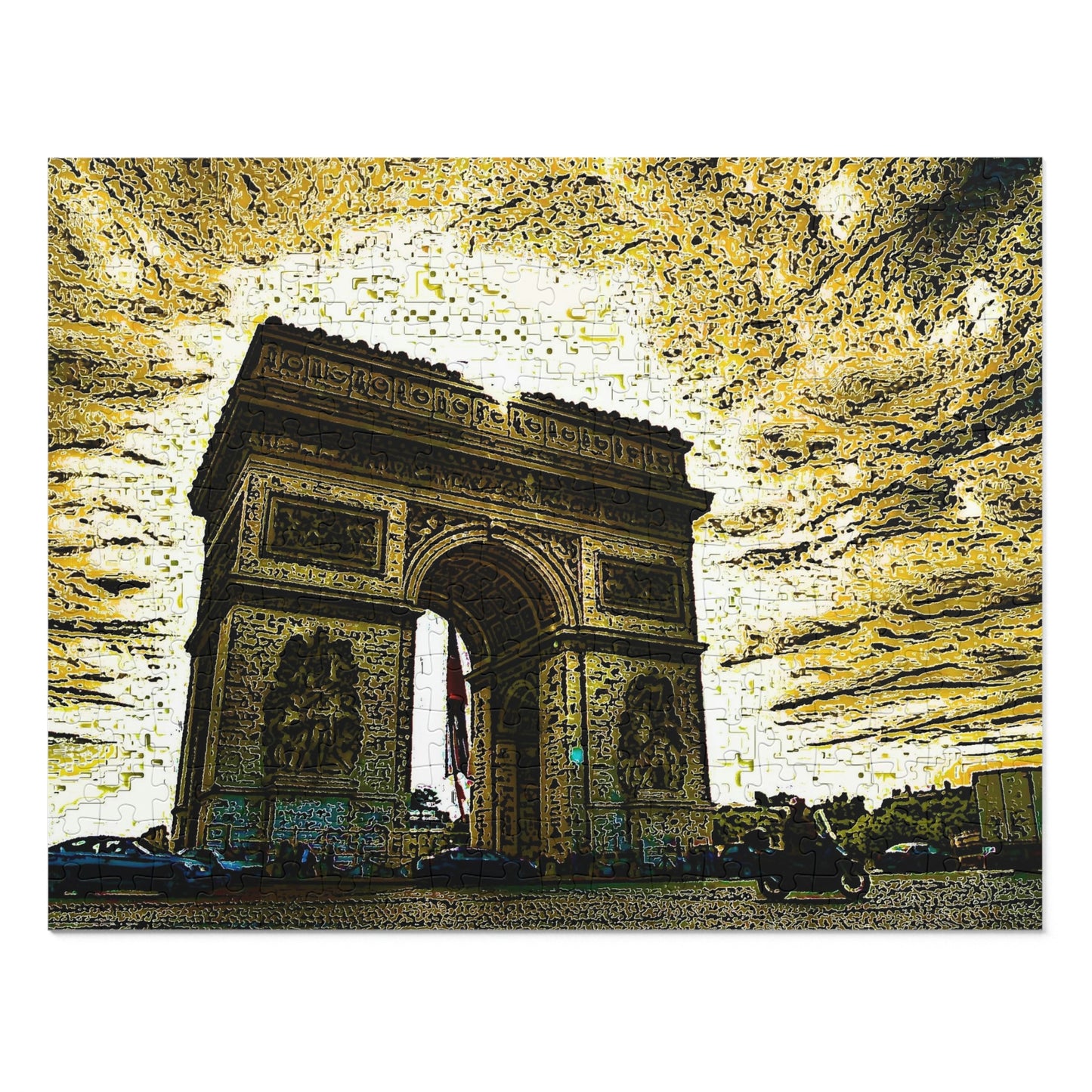 Jigsaw Puzzle (30, 110, 252, 500,1000-Piece) ...  L'Arc de Triomphe ... 'Barbara Joan Bonnell-Holt Photo' ... Circa 1972 ... Oringinal Works ...
